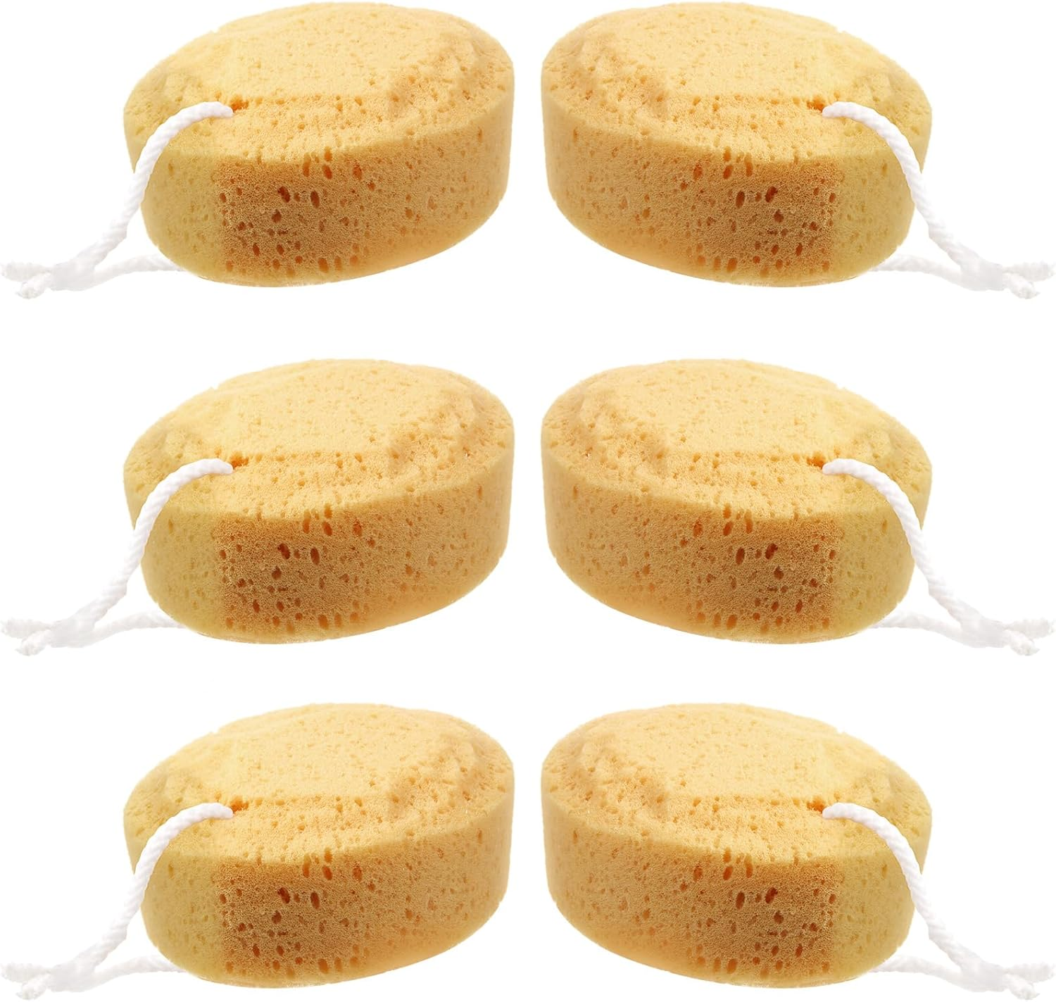 Boao 6 Pieces Foam Body Sponge Soft Exfoliating Bath Sponge Shower Sponge Body Scrubber for Adults Body Cleansing Supplies, 5.5 Inch image number 1