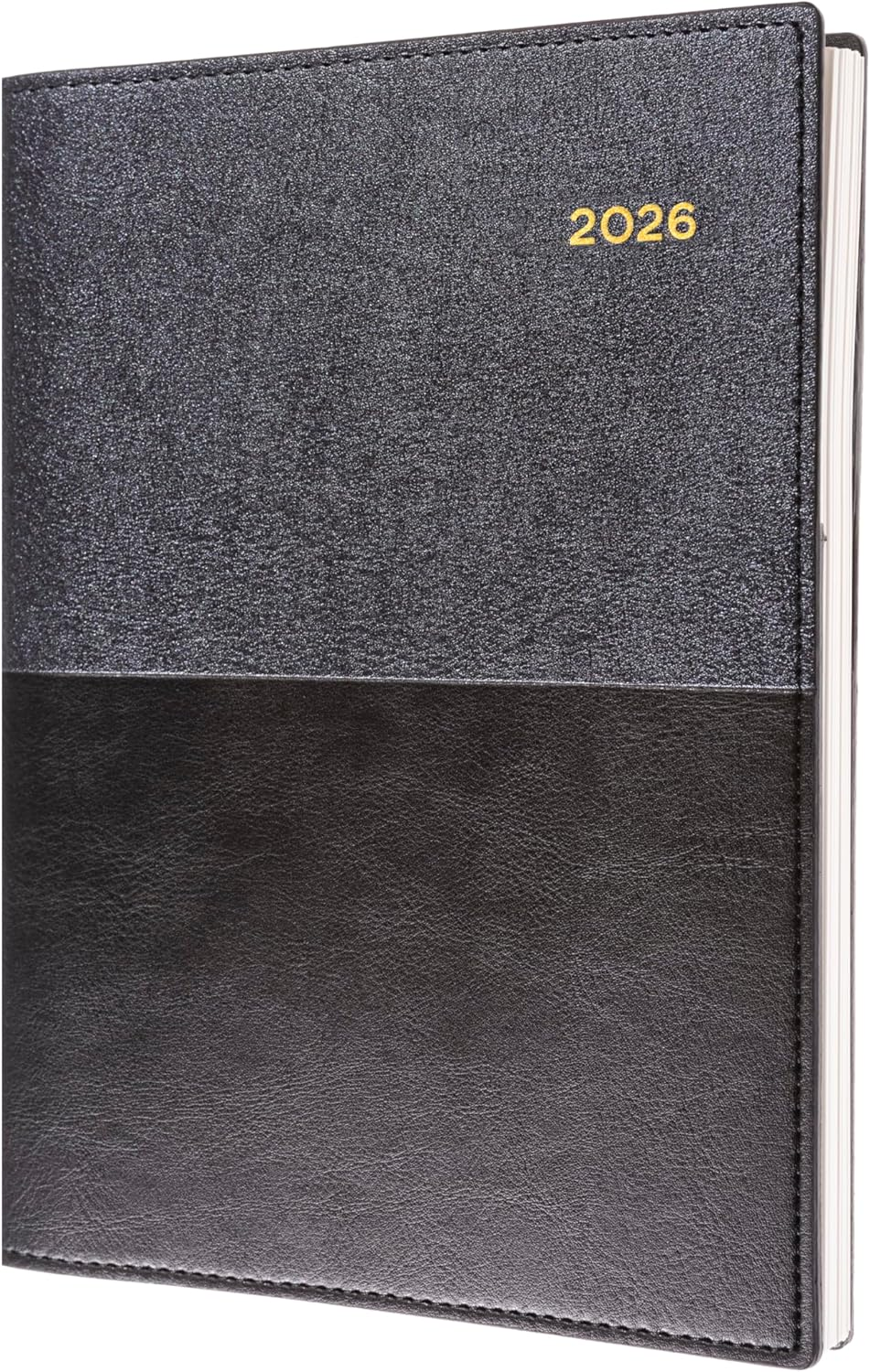 Collins - Vanessa 12 Month 2026 Diary/Planner, Week to View, A5 PU - Black image number 2