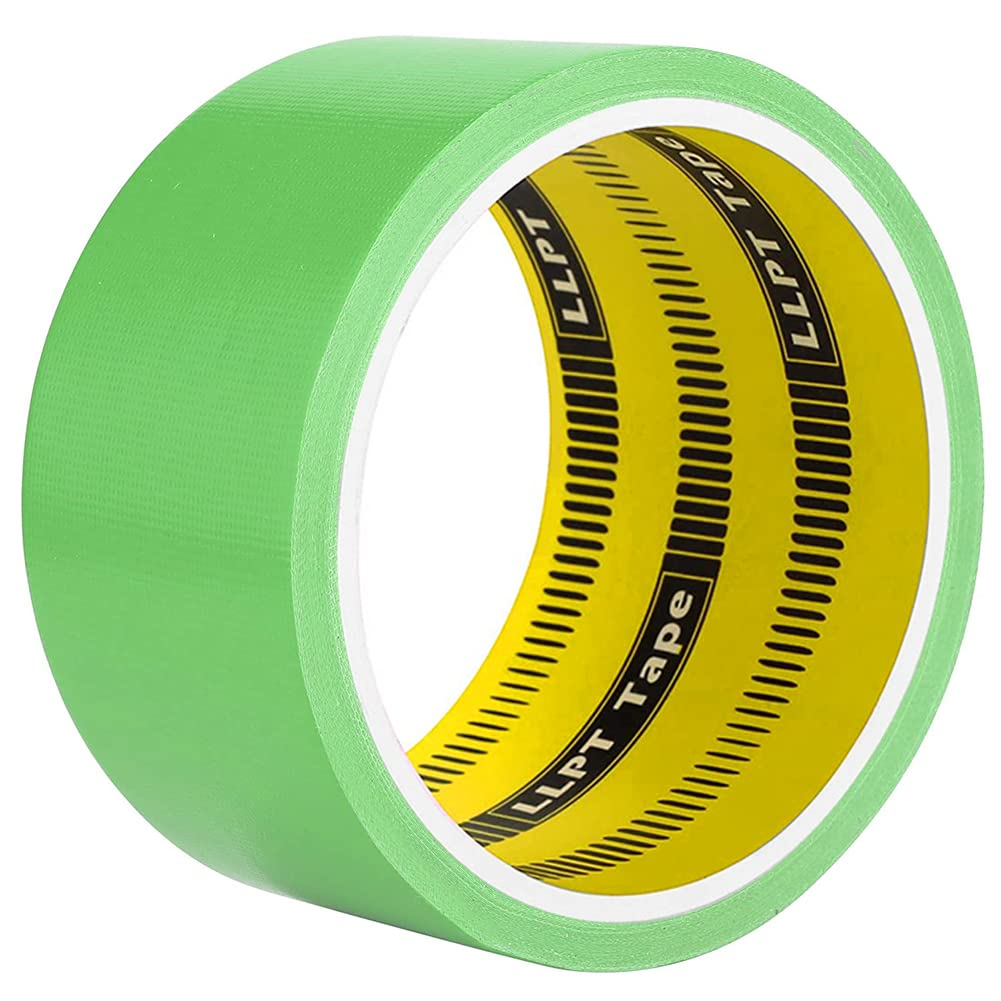 LLPT Duct Tape Premium Color Fabric Gaffer Tape Heavy Duty Waterproof Cloth Repair Tape for DIY Indoor Outdoor Use 1 Pack 50MM X 9M, Yellow (DT601YL)