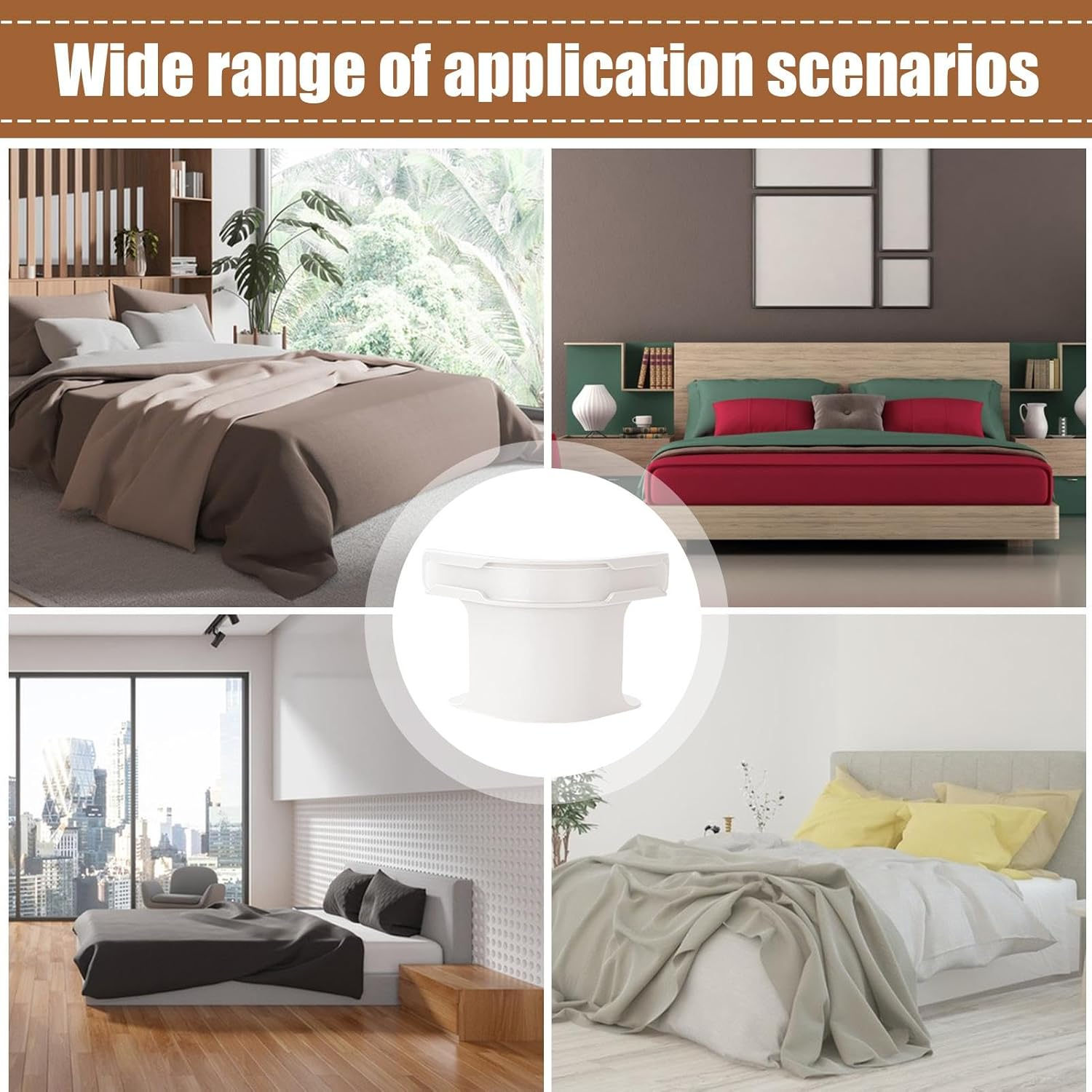 Bed Sheet Holder, Corner Sheet Strap Heavy Duty Lock Bedsheet Keeper, Removable Bed Sheet Holder, Non-Slip Bedsheet Grippers Keep in Place Bedding Accessories for All Mattress 4Pcs image number 3