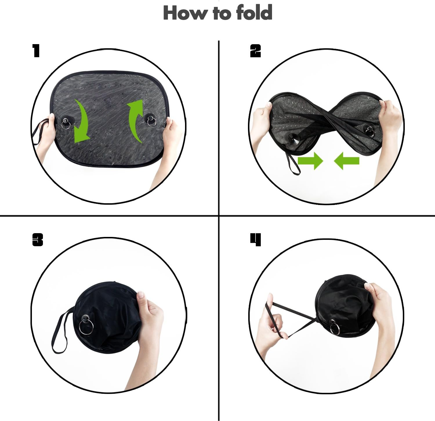 Car Shade for Window Interior Screen Double-Layer Mesh Sun Block, Protect Baby from Sunlight, UV Rays. image number 4