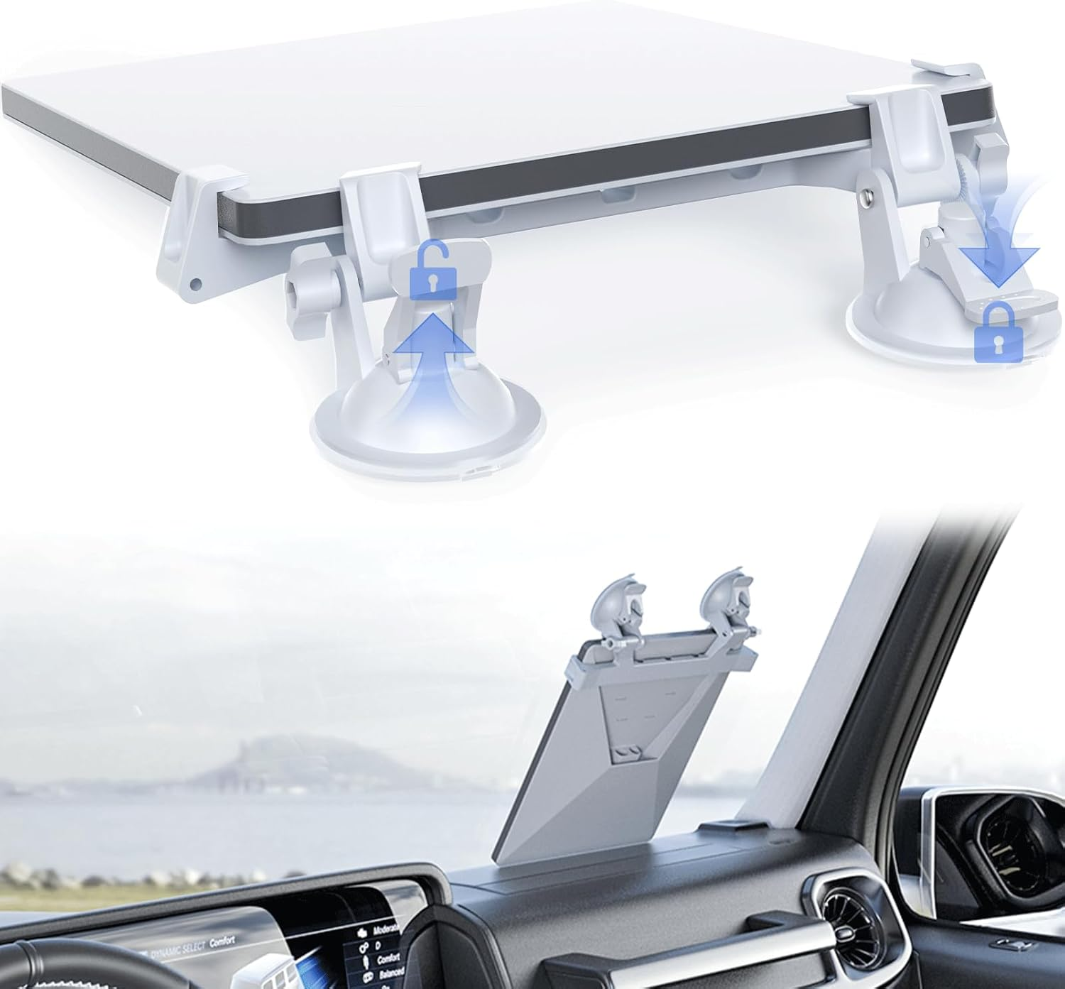 ANMONE Starlink Mini Car Mount Dashboard with Suction Cup and Windshield Ensures Stable Satellite Signal, Most Vehicles image number 2