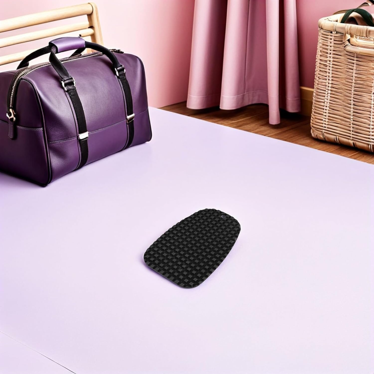 Ipetboom 5Pcs Black Motorcycle Kickstand Puck Set &ndash; Universal Side Stand Parking Extension Pad &ndash; Motorbike Sidestand Protector Plate for Outdoor and Garage Use image number 6