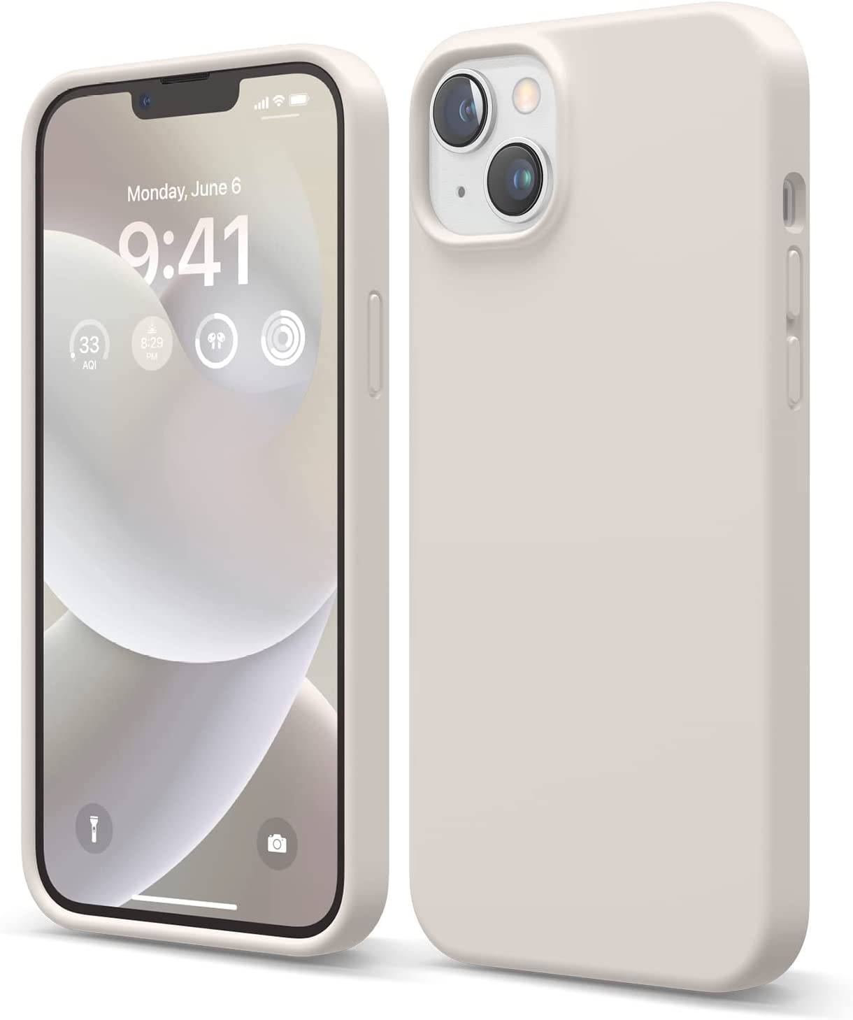 Elago Liquid Silicone Case Compatible with Iphone 14 plus Case (6.7"), Premium Silicone, Full Body Protection - 4 Layer Shockproof Phone Cover, Anti-Scratch Soft Microfiber Lining (Stone) - Deep Purple image number 4