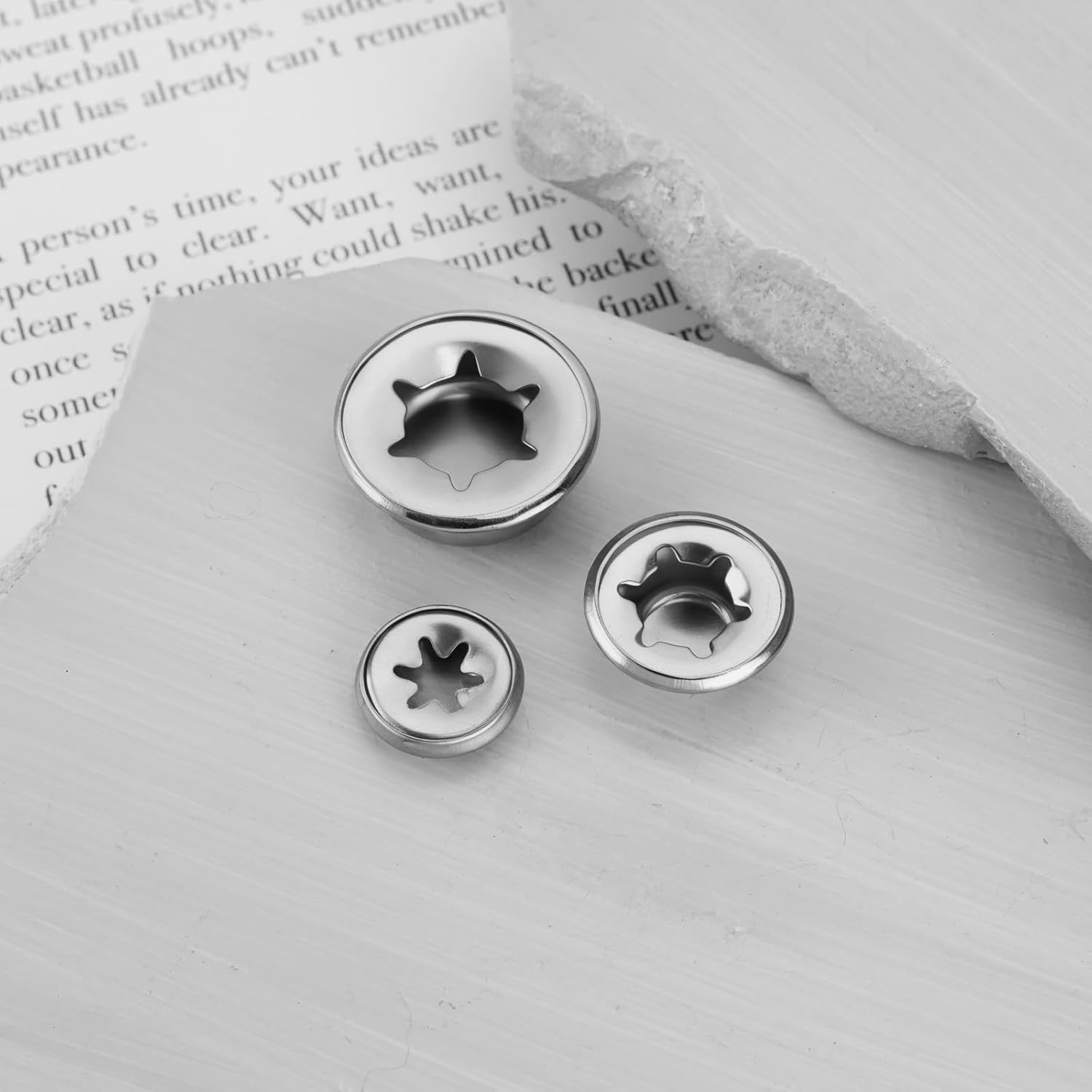 Ecsing 50PCS Capped Starlock Washers 4Mm-10Mm for Shaft Retaining Push on Clips Shaft Lock Washers Quick Speed Locking Washers External Retaining Ring image number 4