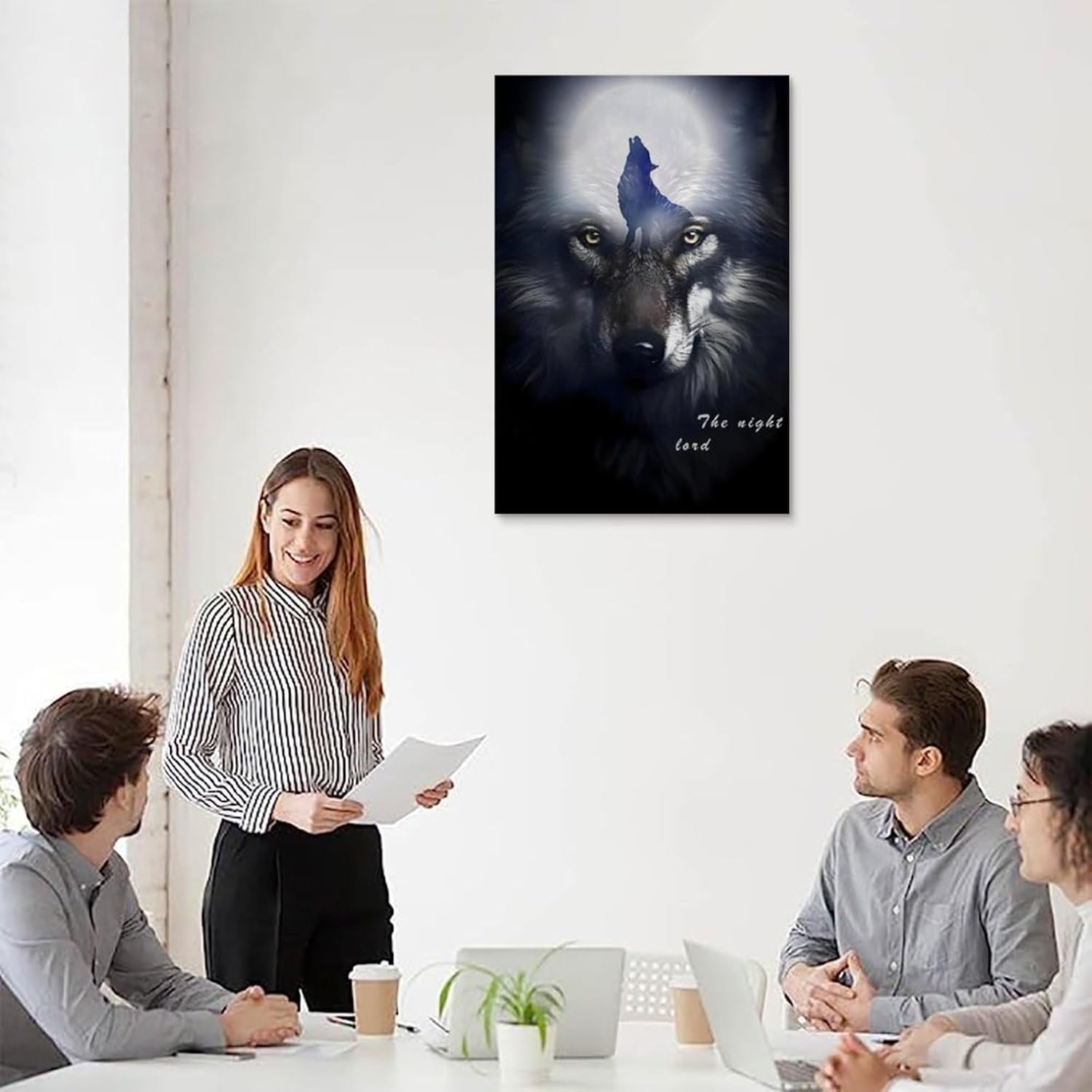 The King of Night Poster Canvas Painting Wall Art Picture Home Decor Print for Bedroom Living Room Dorm Study Bar Office 16X24Inch(40X60Cm) Unframe-Style image number 4