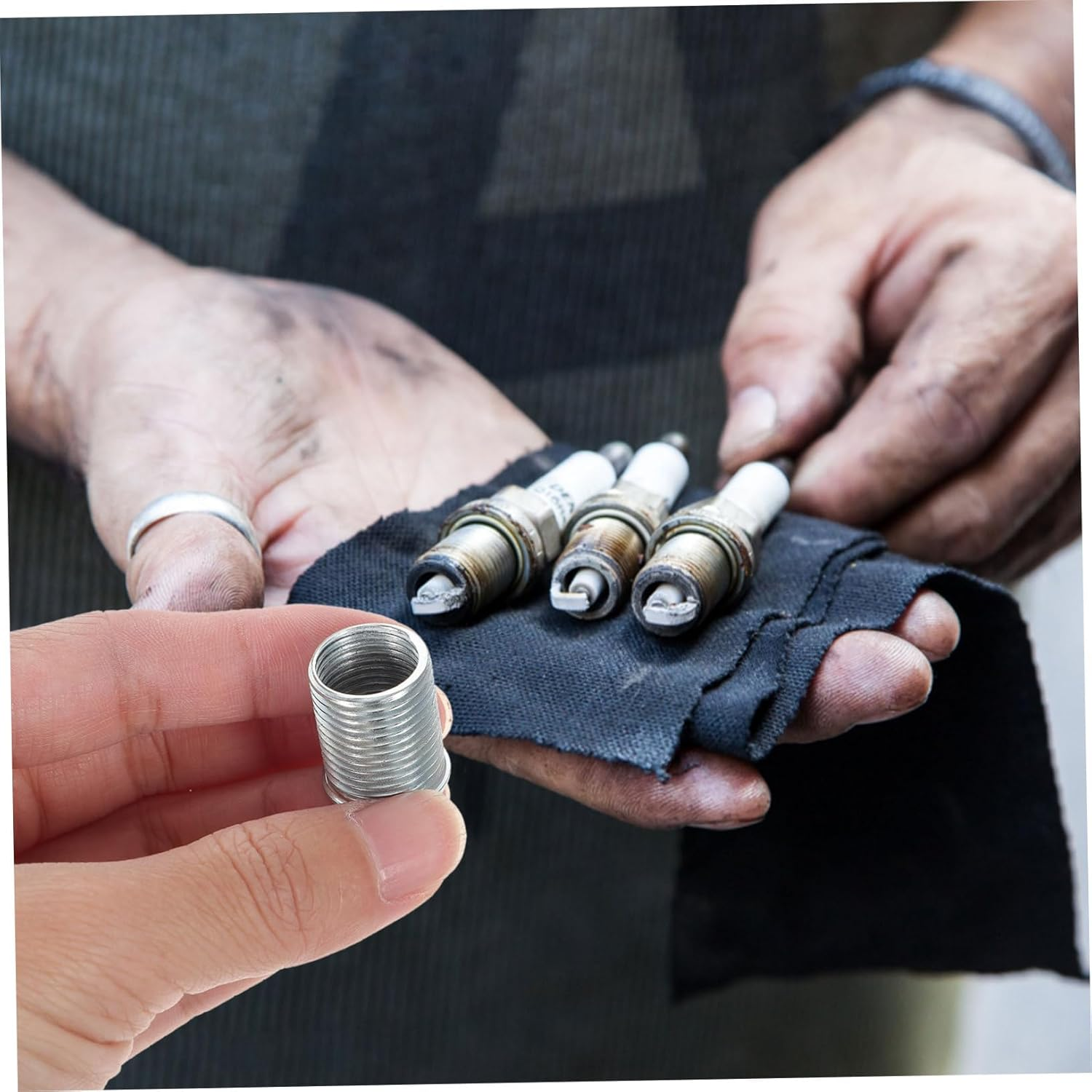 MUCKLILY Ignition Thread Repair Kit Tool for Restoring Damaged Threads Cast Essential Automotive Repair Random Color image number 3