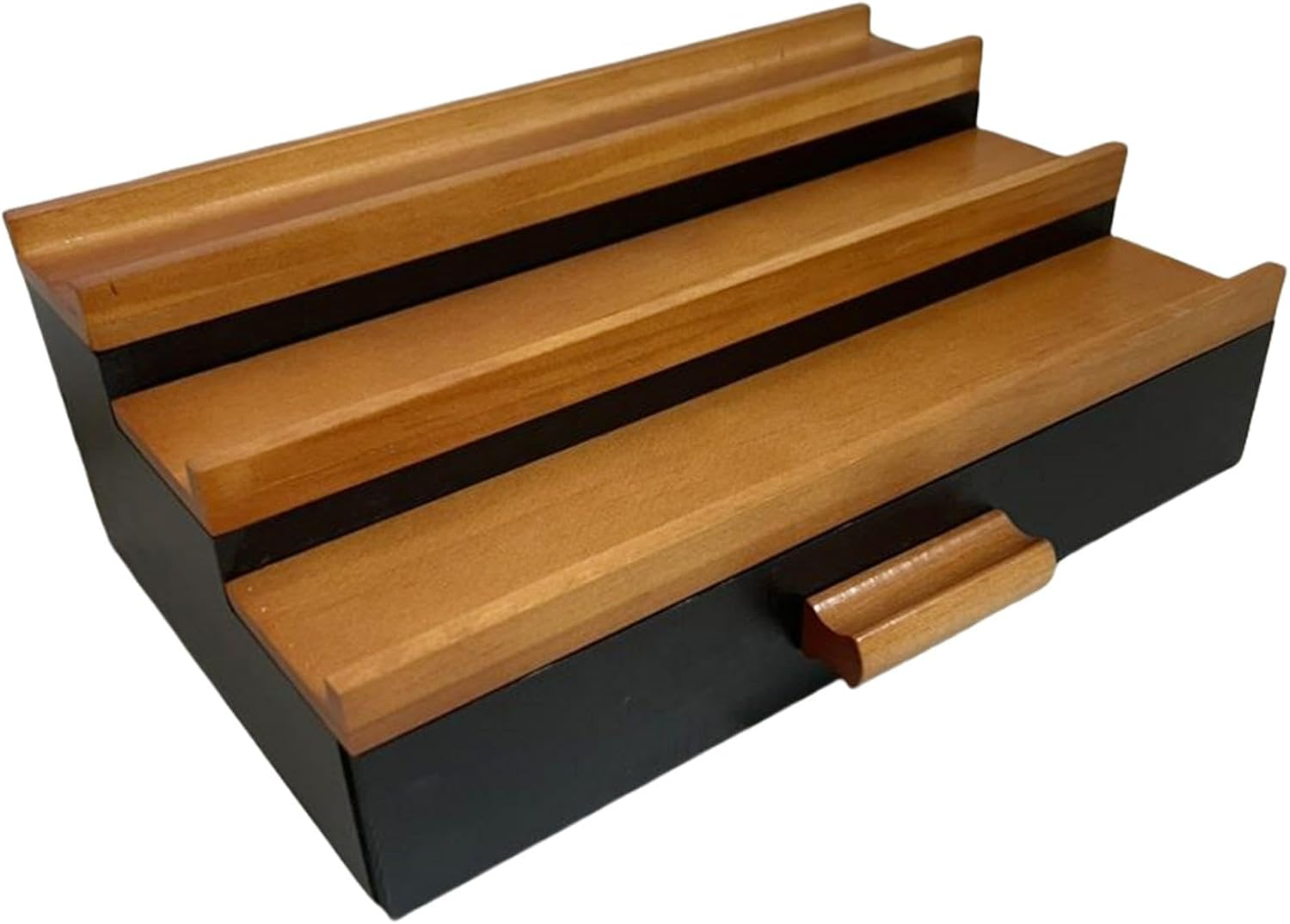 Perfume Display Stand - 3 Tier Wood Perfume Display Stand Shelf with Drawer | Large Capacity, Bathroom Decor for Men, Father, Dad, Boyfriend