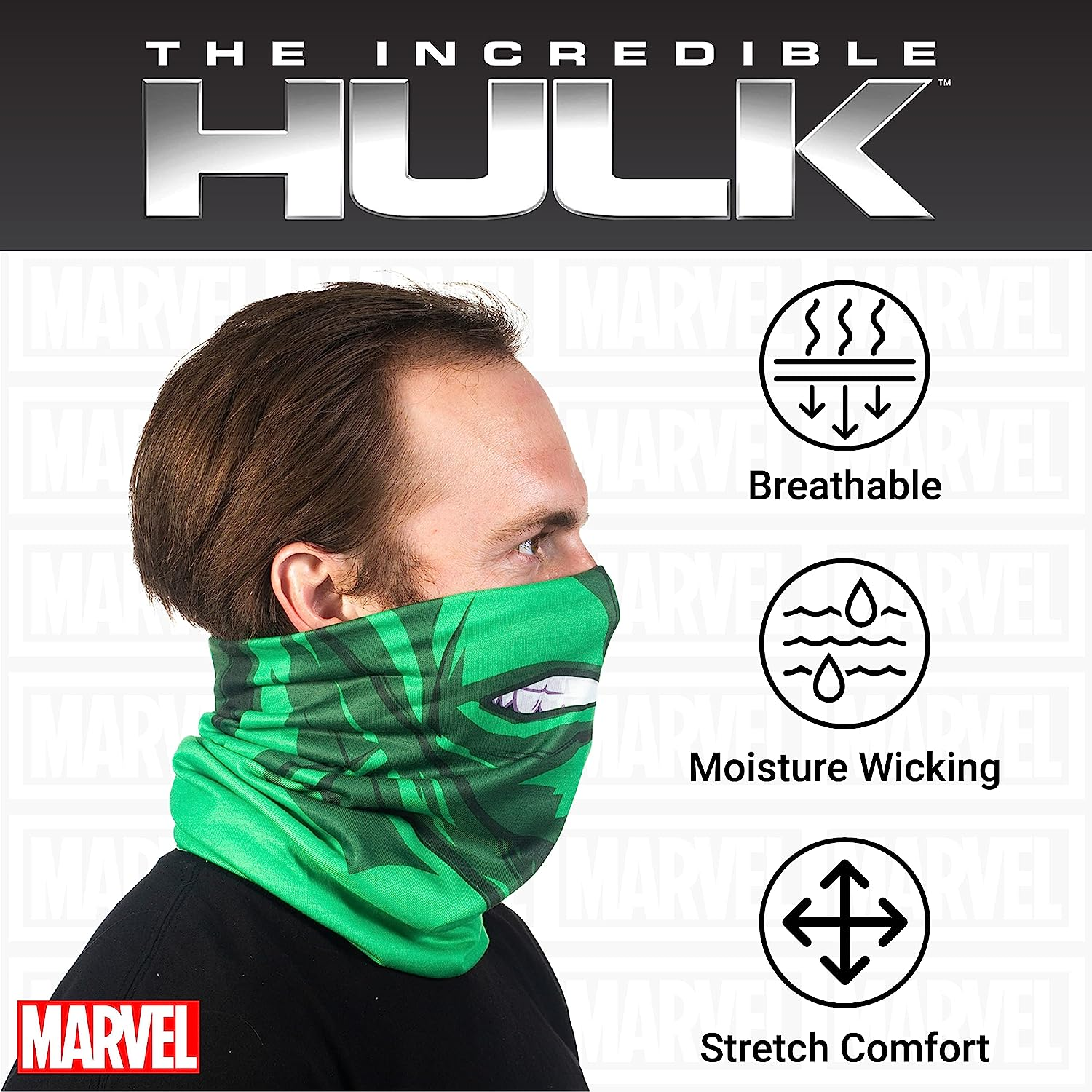Concept One Unisex-Adult Marvel Multi-Purpose Neck Gaiter Scarf Bandana image number 1