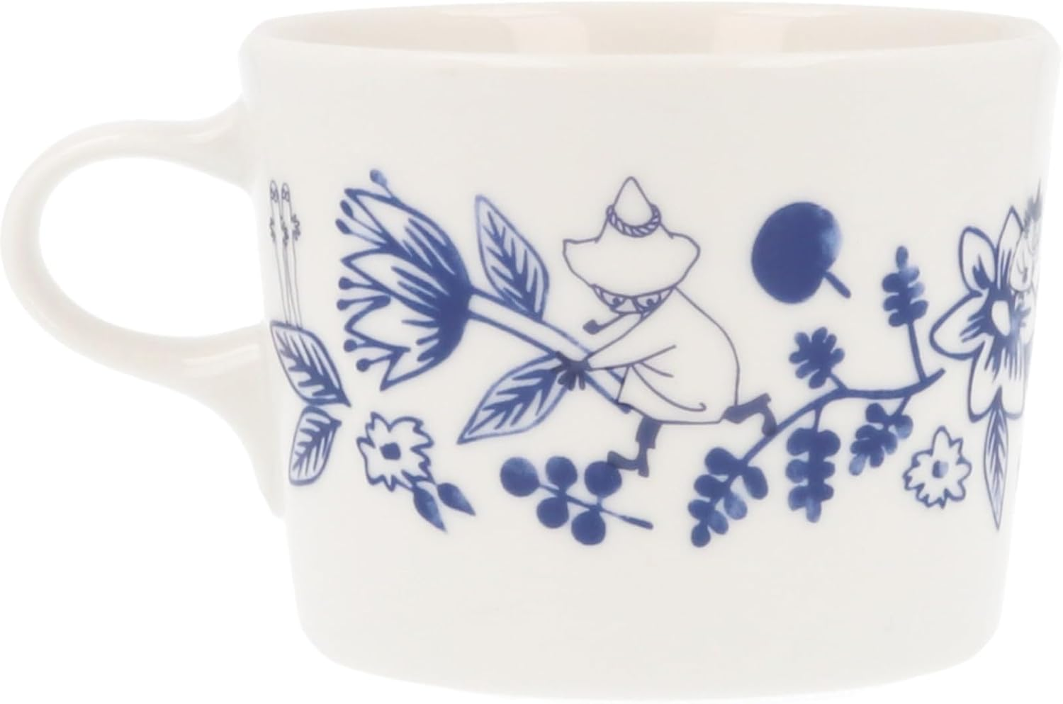Yamakasyoten MM7001/2-13 Moomin Blue Flora Pair Mug Cup Approx. 9.2 Fl Oz (260 Ml) Pair Tableware Set, Scandinavian Miscellaneous Goods, Moomin Goods, Mother'S Day Gift, Made in Japan image number 4