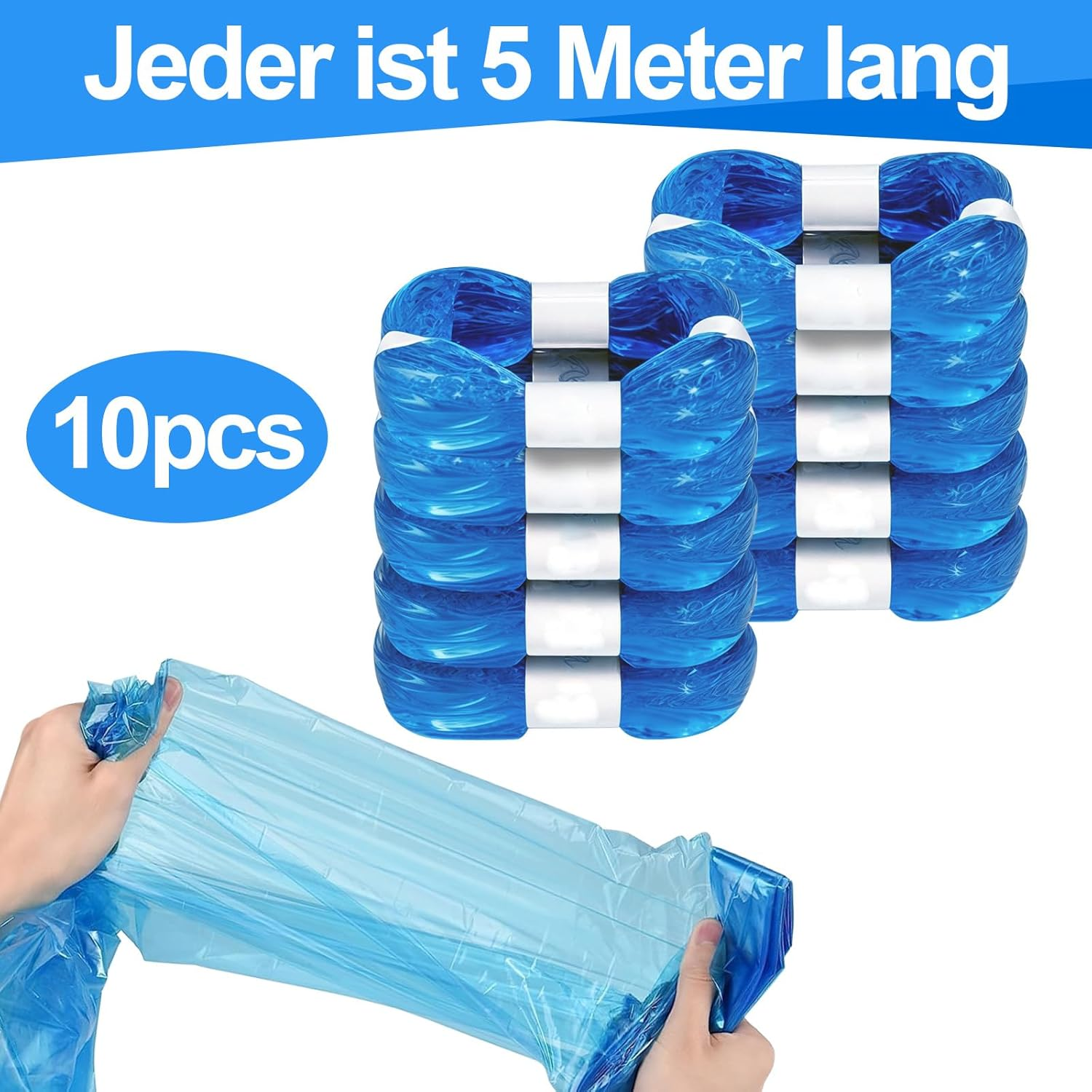 LOMUG Refill Cassettes for Cat Litter, Refill Bags for Cat Litter, Pack of 10 Cat Litter Refills, Litter Loose Refill Cassette, Littycat Refill Cassettes with Litter Loose (Blue) image number 3