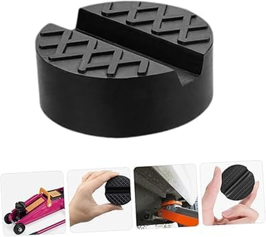 1Pcs Non-Skid Wear-Resistant Floor Jack Rubber Pad, Stable Jack Stand Support Block for Car, Vehicle Repair & RV Maintenance