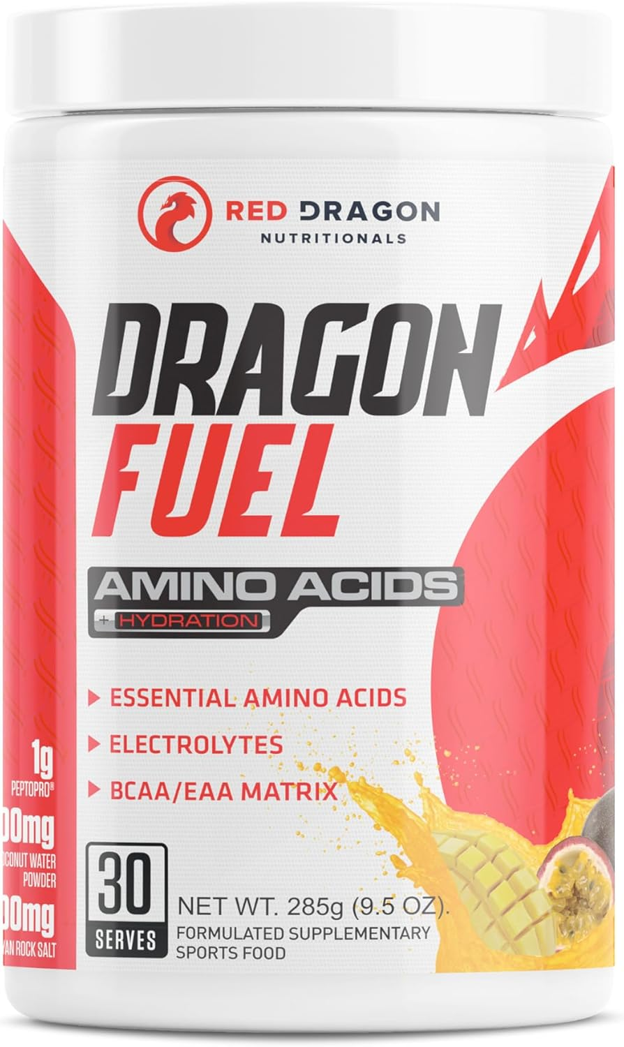 Red Dragon Nutritionals Dragon Fuel Essential Amino Acids 285 G, Mango Passionfruit image number 1