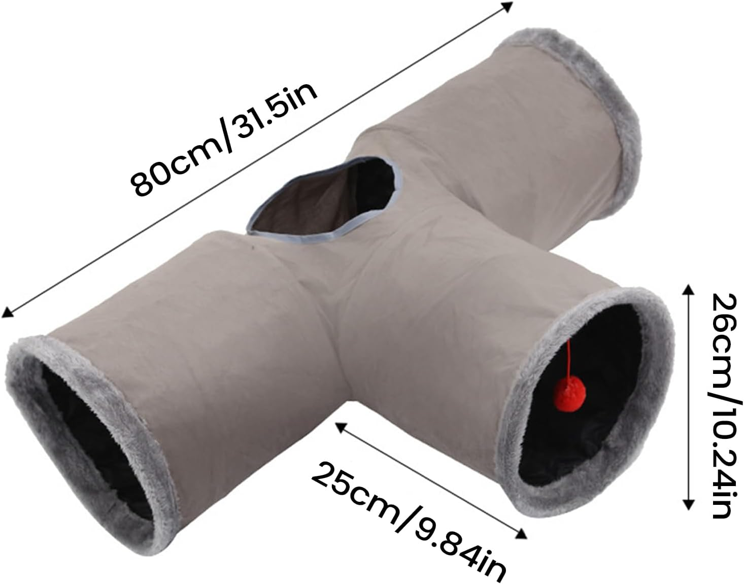 Cat Tunnel Bed - Interactive Foldable Maze Toy | Flexible Maze for Indoor Cats,For Kitten Pet Christmas Halloween Birthday Party image number 5