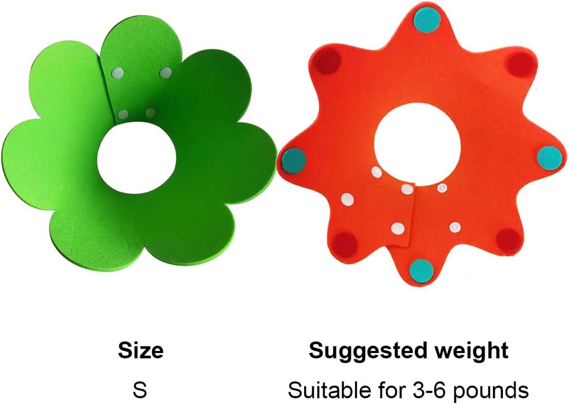 Pack of 2 Neck Collars for Cats and Puppies Pet Collars Protective Collar Adjustable Soft Cat Pets Adjustable Protective Collar Sponge Soft for Pets Protective Collar Collars image number 1