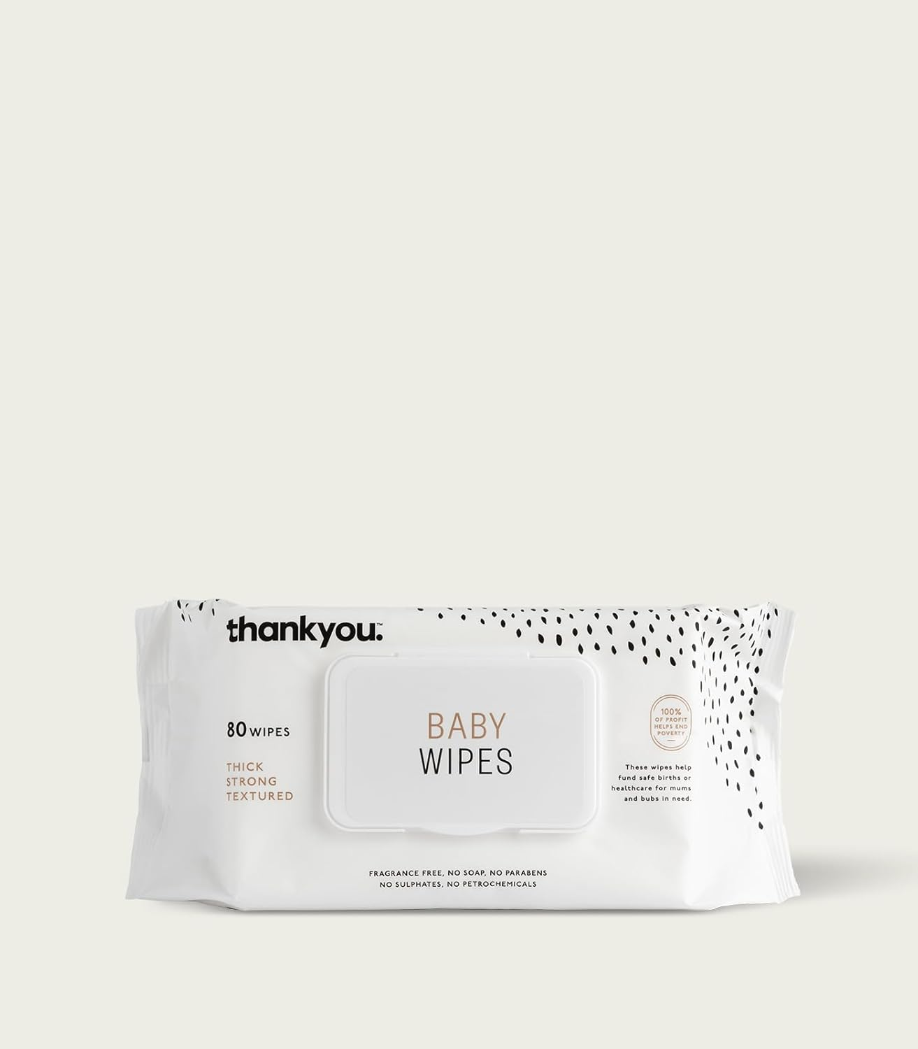 Thankyou Fragrance Free Thick and Soft Baby Wipes Value Pack (Pack of 3) image number 4