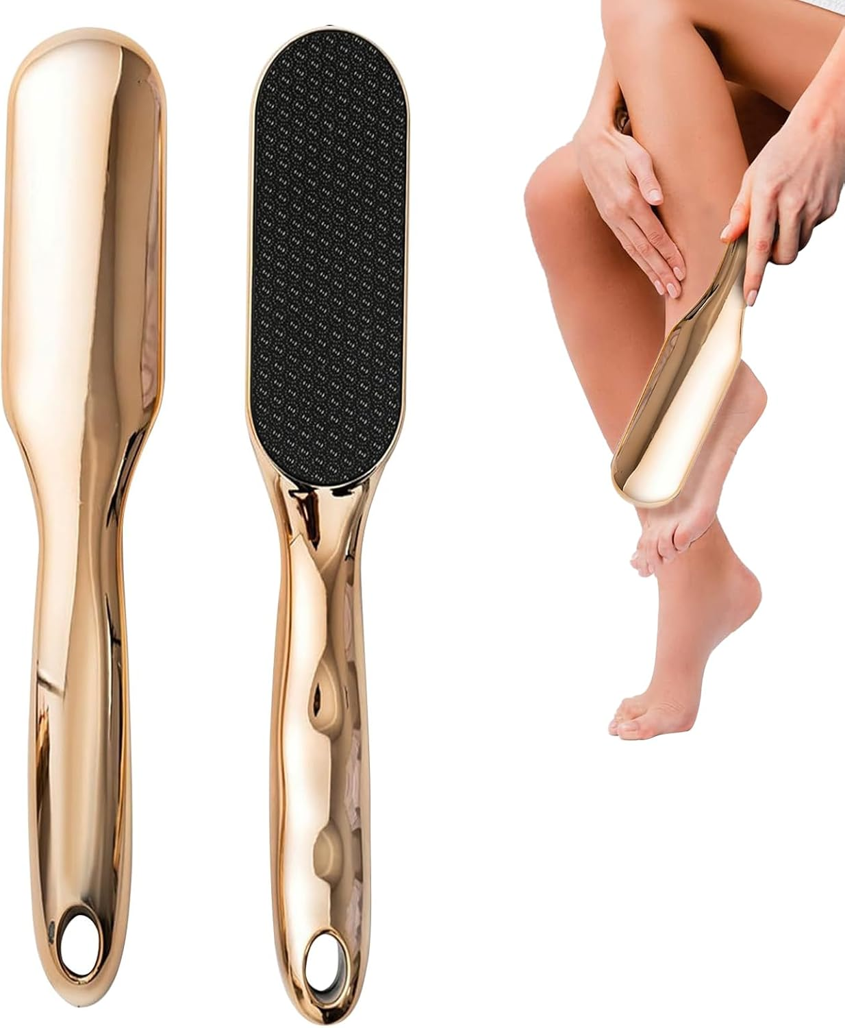 Yamobi Callus File Foot Scrubber Made of Wood, Callus File for Hardened or Dry Skin Foot Scrubber, Foot File and Callus Scraper for Smooth Feet, Callus Removal image number 6