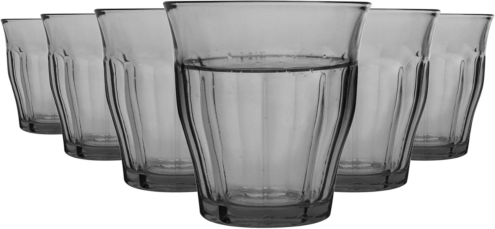 Duralex Picardie 250Ml Tumbler Set of 4 &ndash; Durable Tempered Glass for Everyday Use & Professional Settings, Ideal for Serving Hot & Cold Beverages, Perfect for Home, Caf&eacute;s & Restaurants - Plum