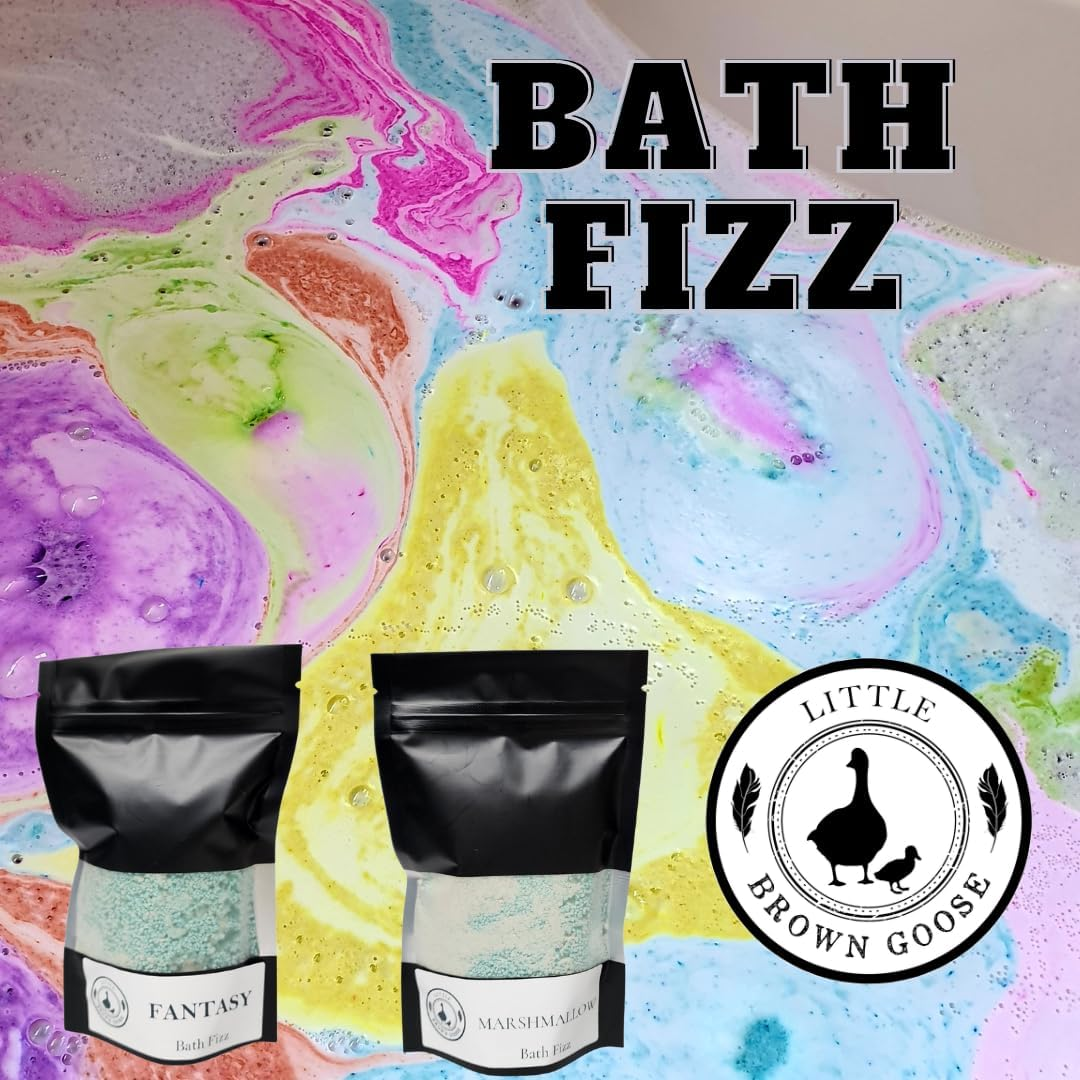 Little Brown Goose Marshmallow Bath Fizz 200 Grams - Our Bath Dust Packs Are like a Luxurious Bath Bombs/Bath Bomb image number 1