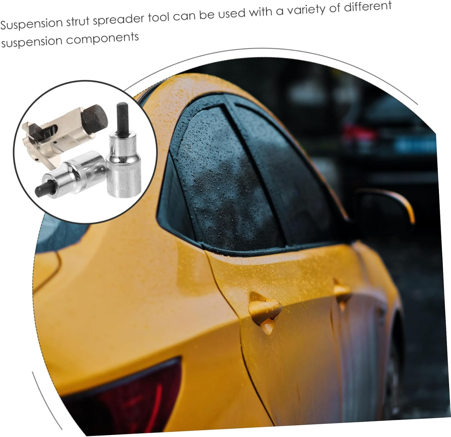 GETAJGHSD Strut Spreader Tool Suspension Separator Automotive Shock Absorber Remover 3Pcs Car Chassis Maintenance image number 1