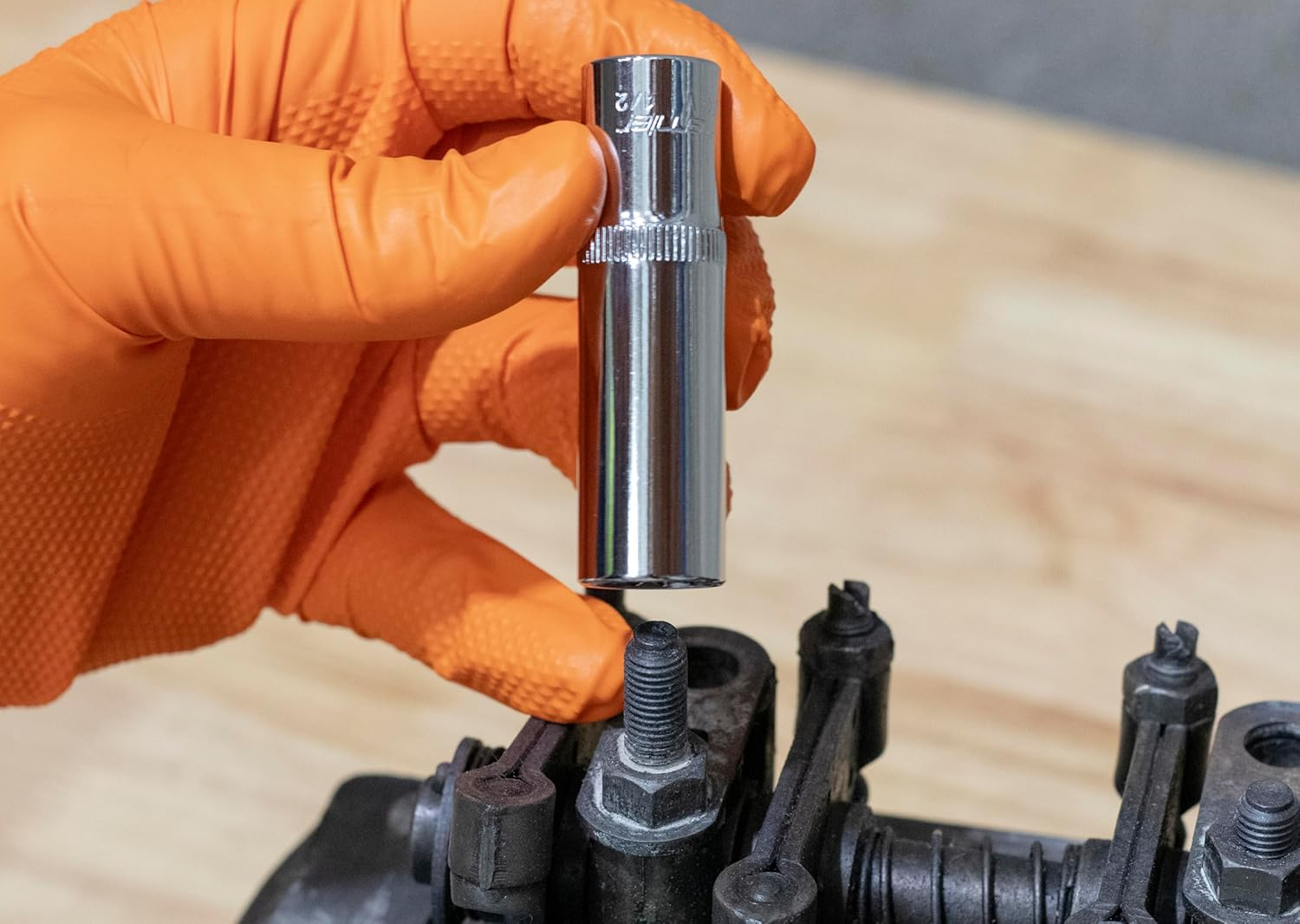 Sealey Ak2673 Socket Set 11Pc 3/8Sq Drive 12Pt Deep Walldrive Imperial image number 1