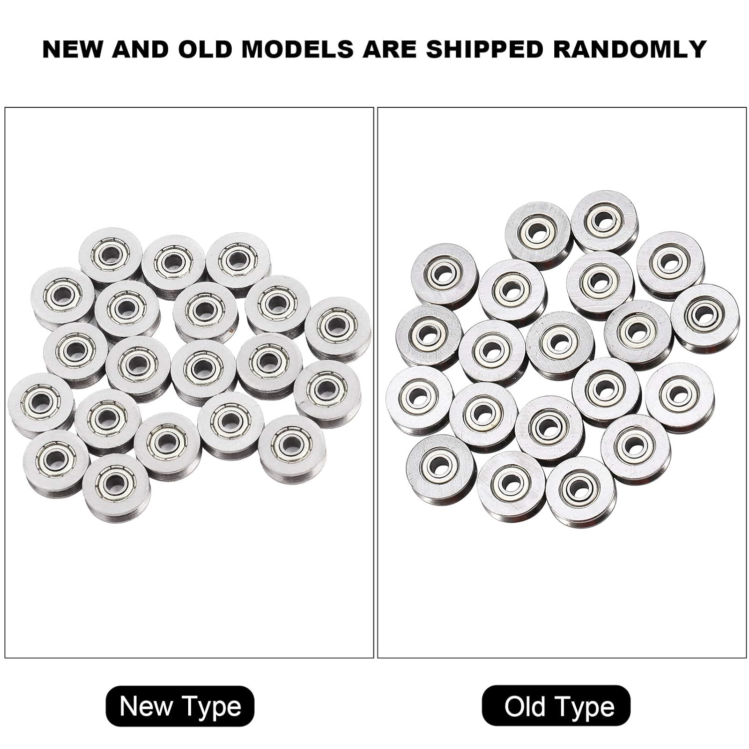 Rail Track Pulley 20 Pcs V623ZZ Steel Rail Bearing 3X12X4Mm Deep V Groove for Linear Motion System Applications image number 3