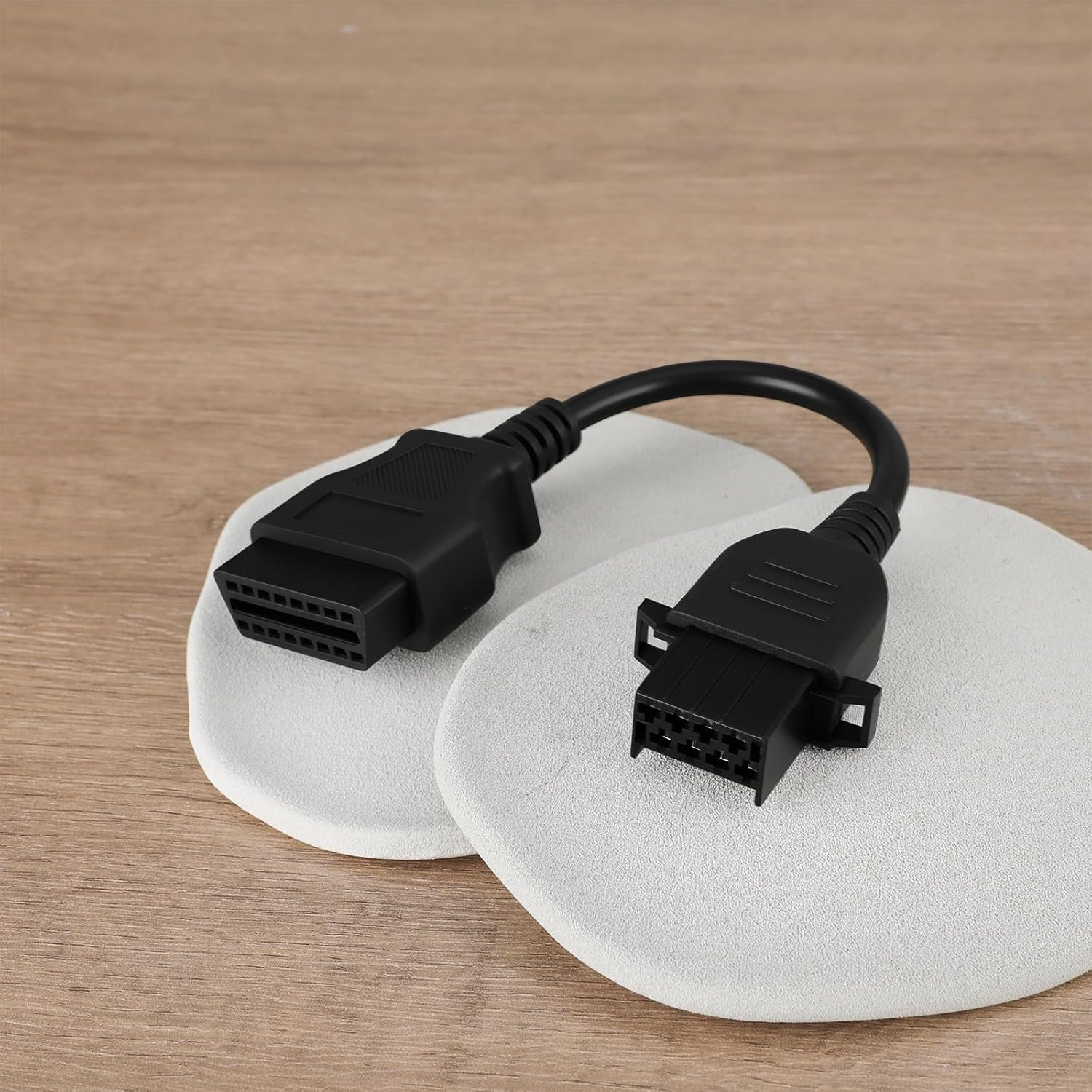 Emagtech Car 16Pin Male OBD2 to 8Pin Female OBD2 Diagnostic Connection Cable Compatible with Volvo Automotive Fault Diagnosis Adapter Cable