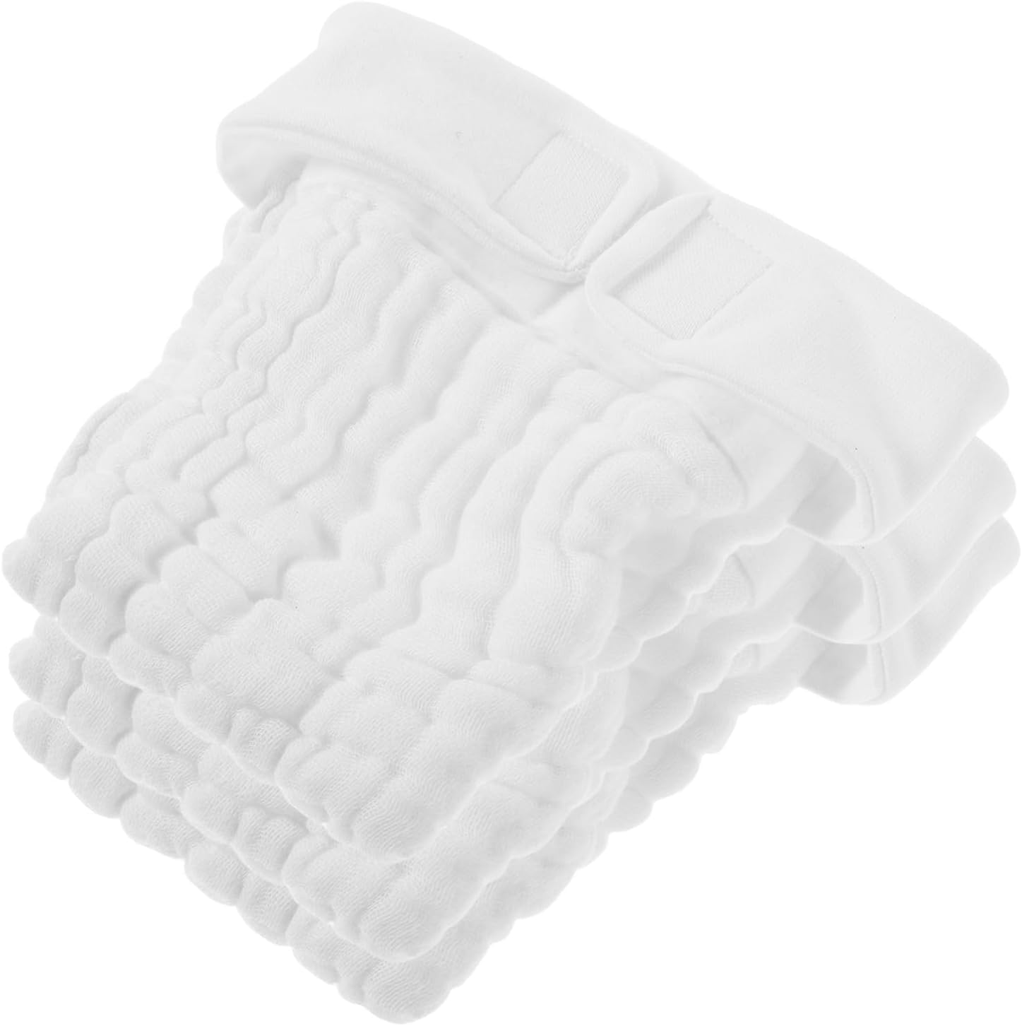 3Pcs Diaper Pants Cotton Diapers Newborn Pants for Boys Girls Washable Cloth Organic Newborn image number 2