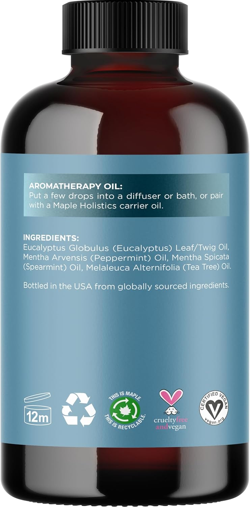 Breathe Blend Essential Oil for Diffuser - Invigorating Breathe Essential Oil Blend with Eucalyptus Peppermint Tea Tree and Mint Essential Oils for Diffusers for Home and Shower Aromatherapy 4Oz image number 5