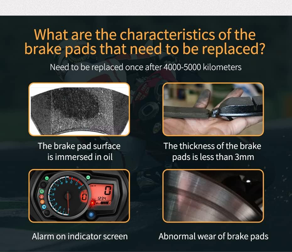 Motorcycle Brake Pads,For Y-AMAHA YFZ350 Banshee 350 1990-2006 Motorcycle Accessories Motorcycle Brake Pads Motorbike Front Rear Carbon Brake Pads image number 3