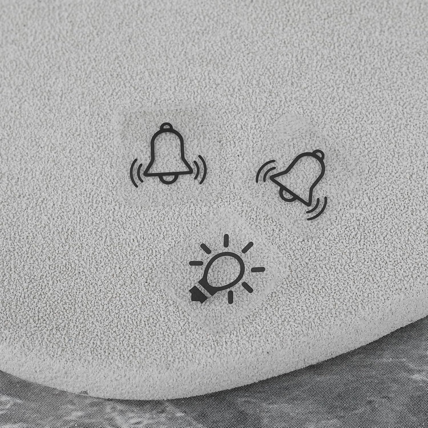 VGOL 40Pcs Transparent Switch Sticker Set Bells Stickers Light Symbol Stickers 14X14Mm for Outdoor Indoor Switch image number 5