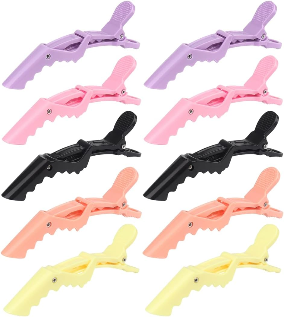 10Pcs Neutral Crocodile Hair Clips, Crocodile Hair Clips Sections Hair Clips for Styling, Hairdressing Hair Clips image number 4