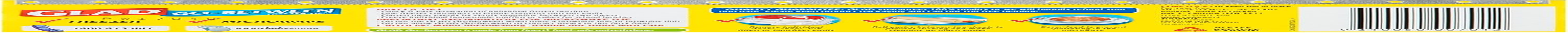 Glad Go-Between Freezer Film, Separates Frozen Foods and Prevents Sticking, 15 Metre Roll image number 1