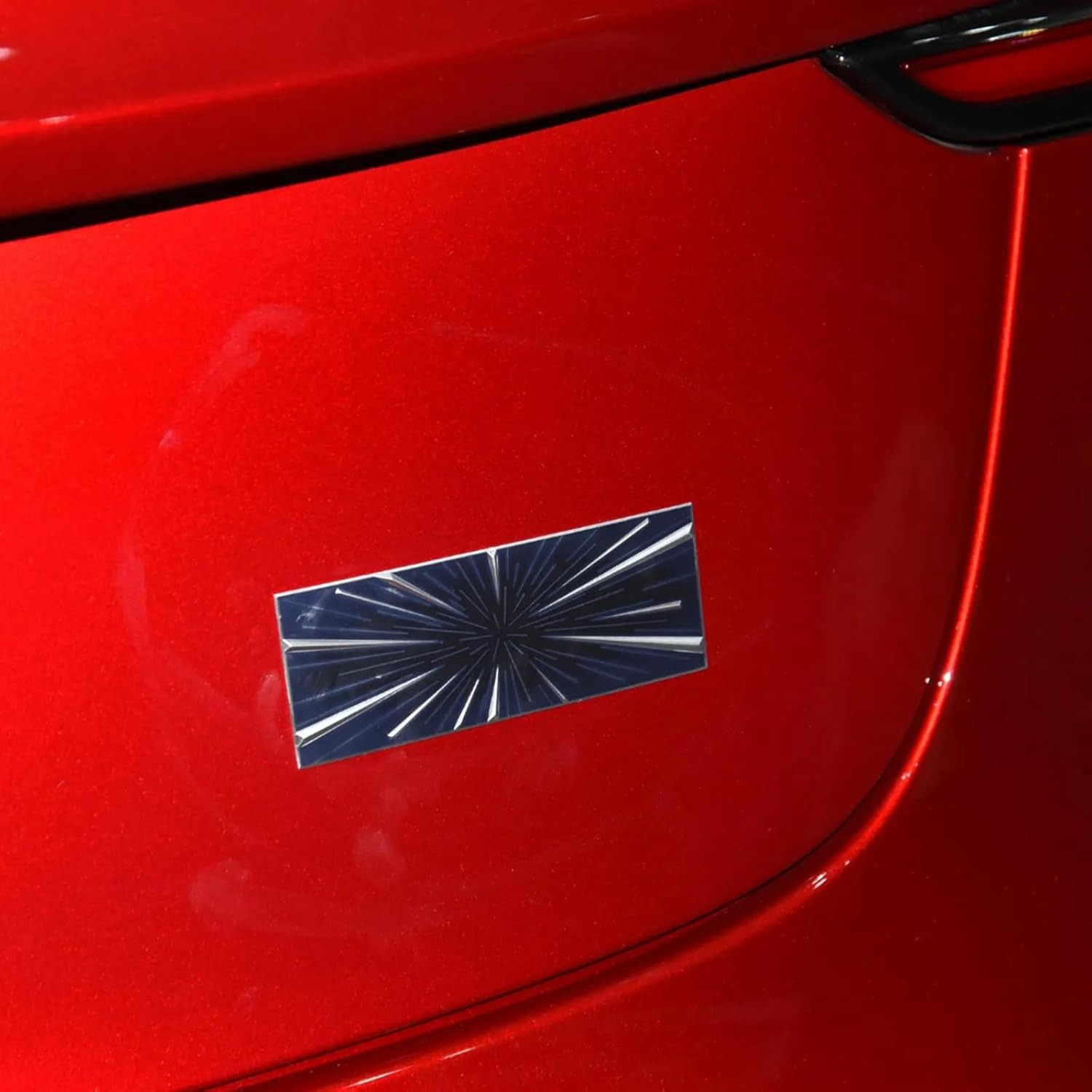 Performance Badge Emblem Compatible with Tesla Model 3 Y X S Cybertruck Roadster Highland Plaid Exterior Rear Trunk Accessories Sticker Decal Decorations Trim Decor Motor Part Emblems Modification image number 3