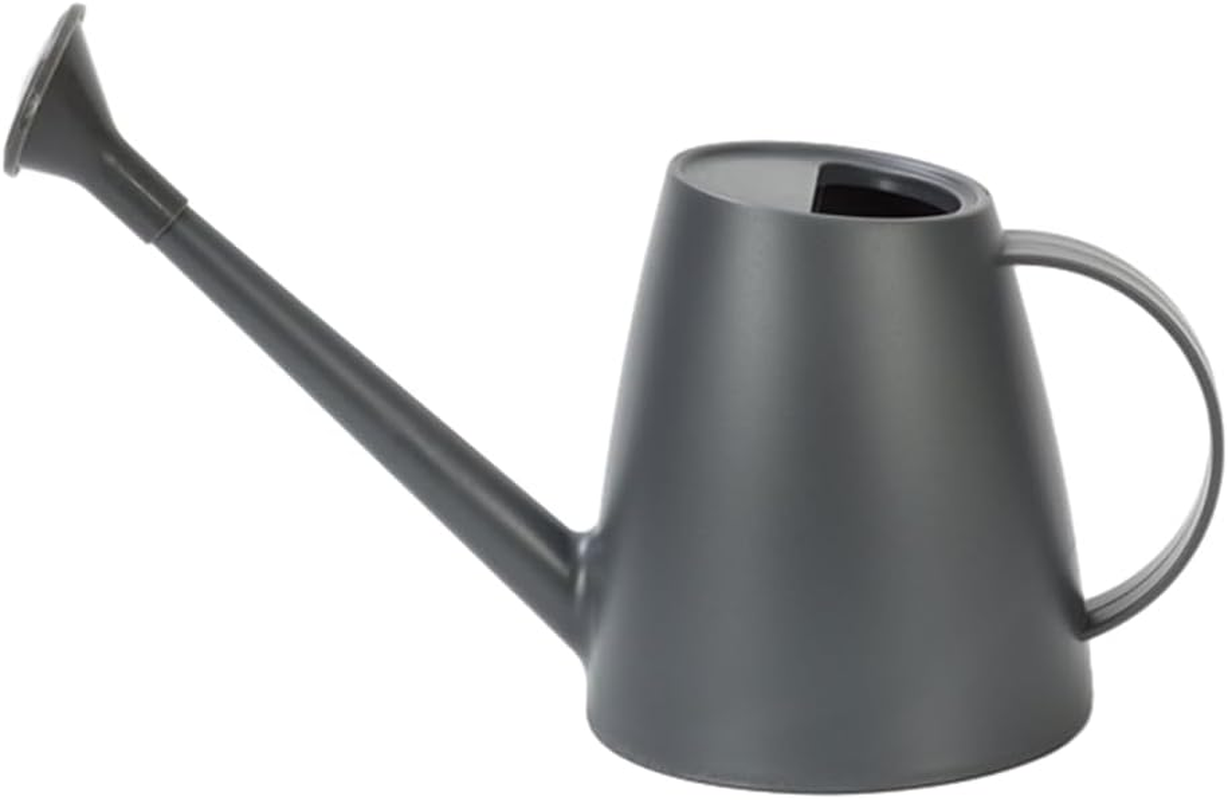 AIMALL Rotatable Sprinkler Head - 1.8L Plastic Garden Watering Can with Long Spout, Available in Gray, Green, Blue, Yellow, Pink, White, 7.67 X 5.9 Inch