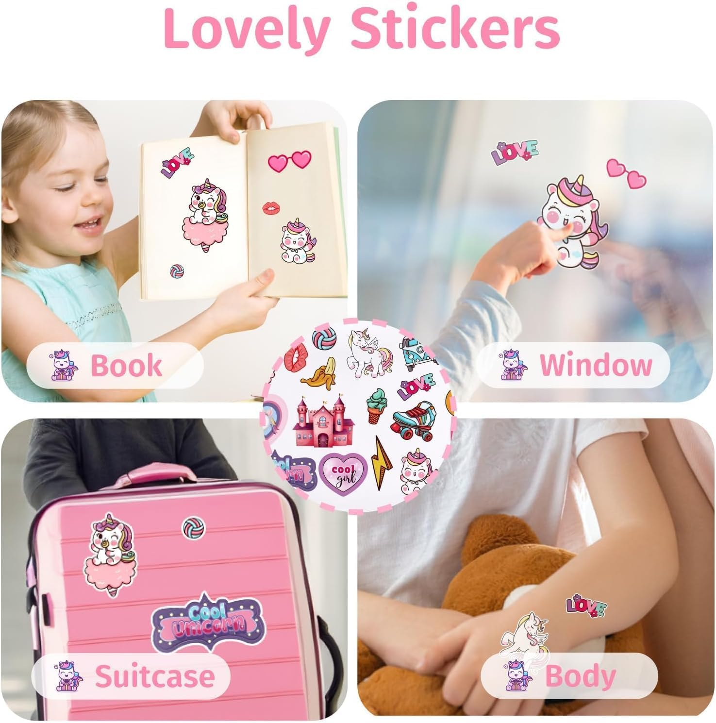 Kids Makeup Kit for Girls, Real Washable Cosmetic Beauty Toy with Mirror and Stickers, Safe & Non-Toxic Makeup Set for 3-12 Year Old Kids Toddler Girl Toys image number 2