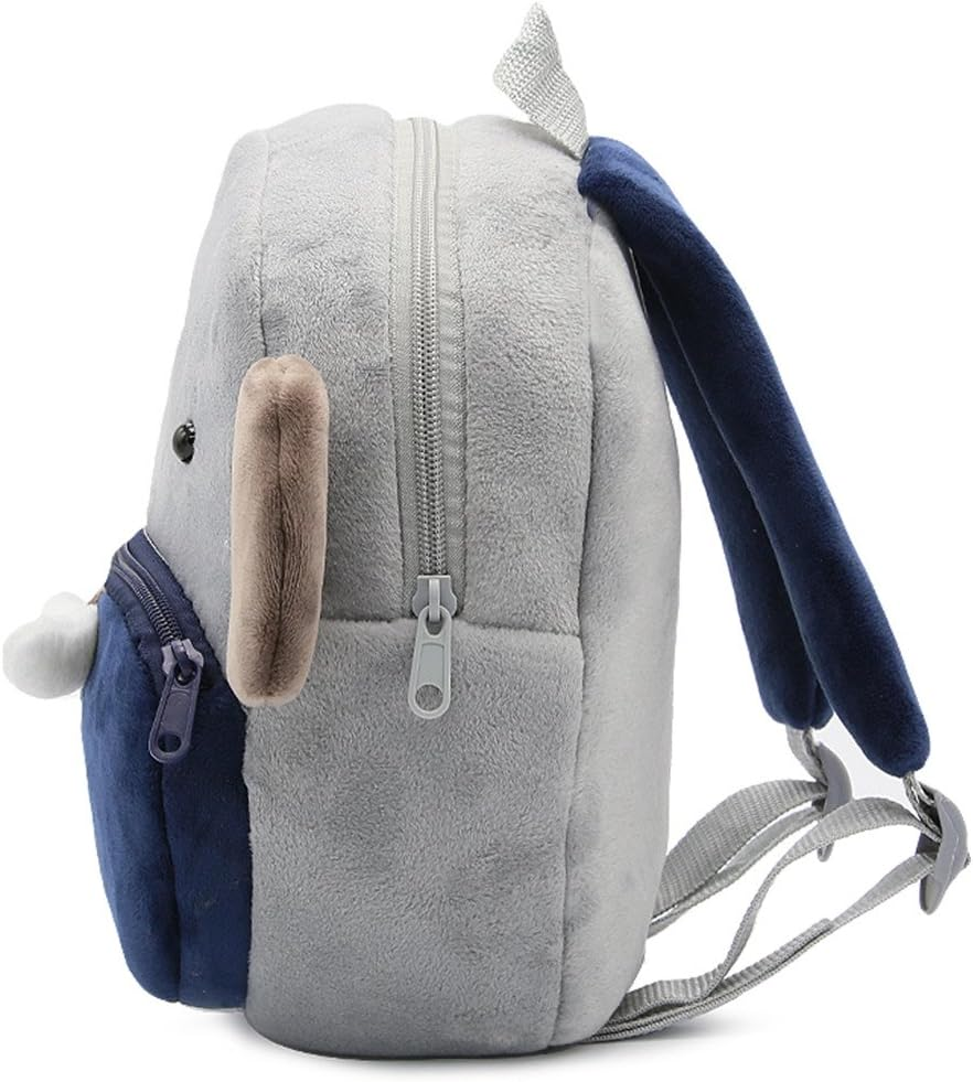 Children Toddler Preschool Backpack Plush Animal Cartoon Backpack Baby Kids School Satchel Travel Lunch Bags, Elephant, One_Size image number 6