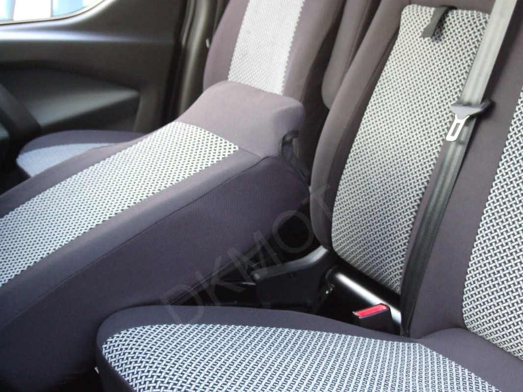 DKMOTO DK541P2 Tailored Van Seat Covers for Ford Transit Custom - with Fold down Table image number 1