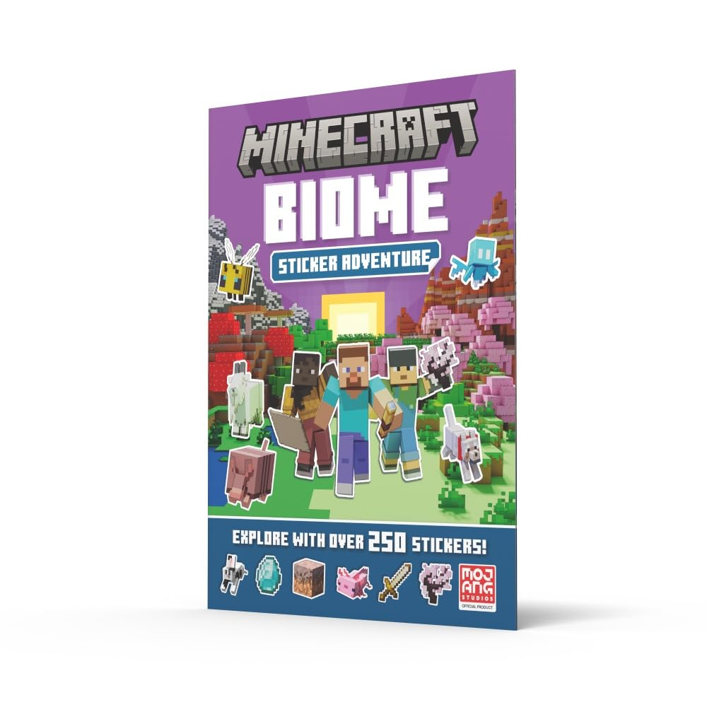 Minecraft Sticker Adventure Biome: Explore the World of Minecraft in a Brand-New Official Sticker Activity Book for Kids Who Love Gaming Activities!