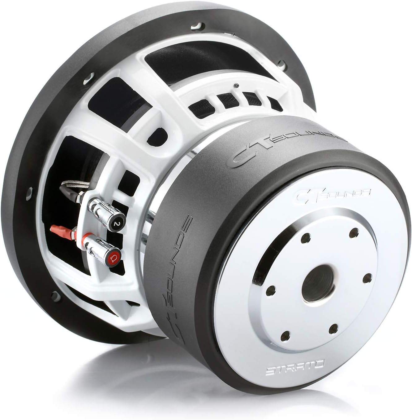 CT SOUNDS 8 Inch Car Subwoofer - Dual 2 Ohm Impedance, 2" Voice Coil, 900W Peak Power, Rubber Surround for Car Stereo Sound System - Strato 8 D2 image number 4