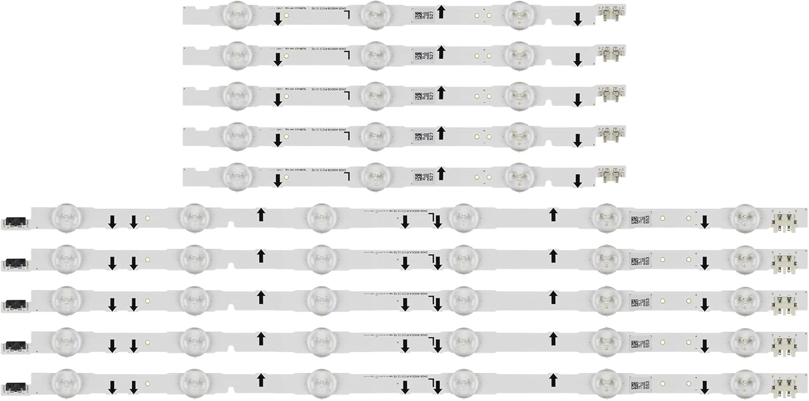 VOLDO 10Pcs LED Strip D4GE-400DCA-R2 D4GE-400DCB-R2 BN96-30449A BN96-30450A for Samsung 40'' TV UE40H5270 UE40J6240AK UE40J5600 image number 3