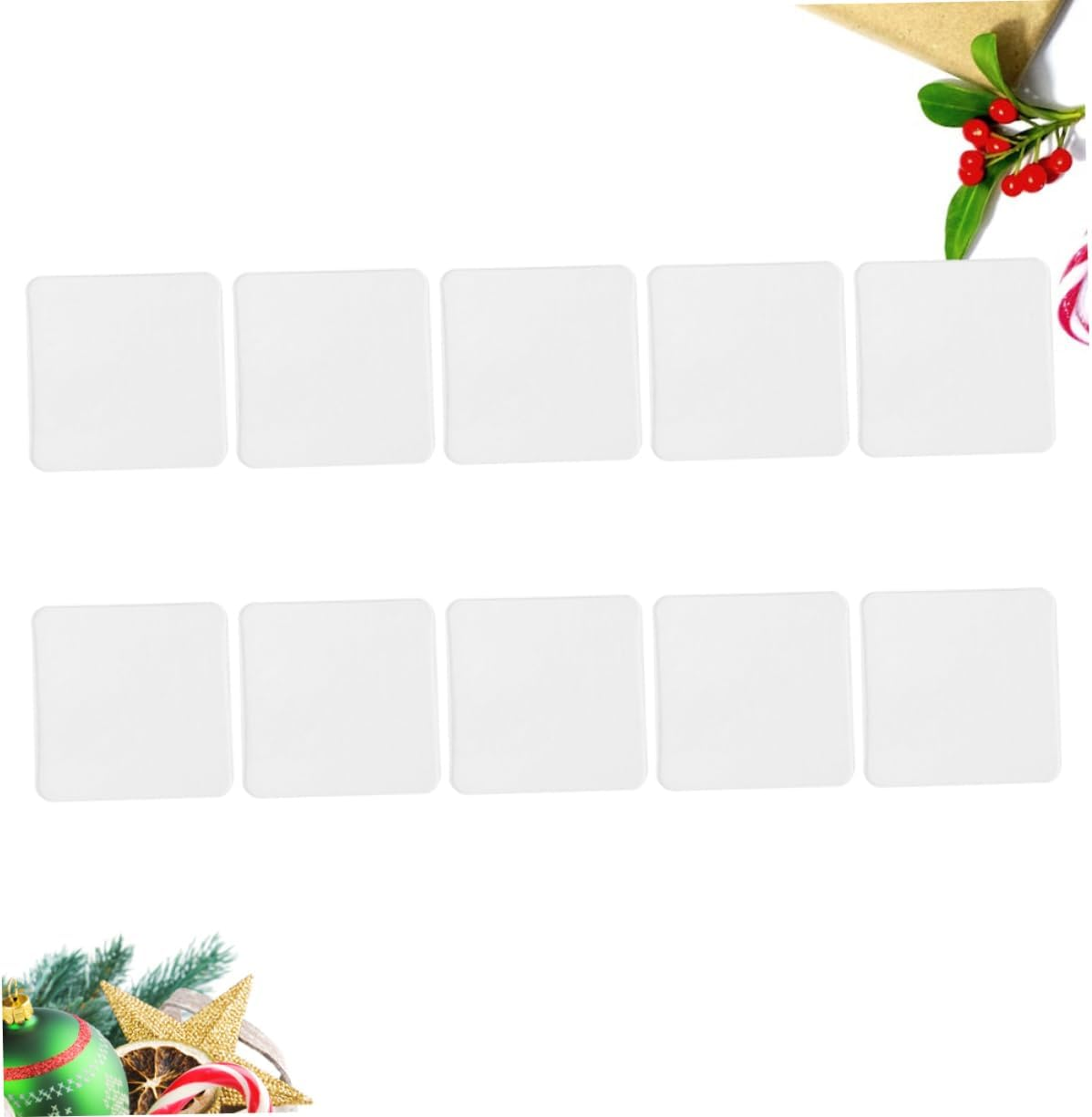 20Pcs Double Sided Adhesive Tape Strong Nano Tape White for Car Home Office Bathroom image number 6