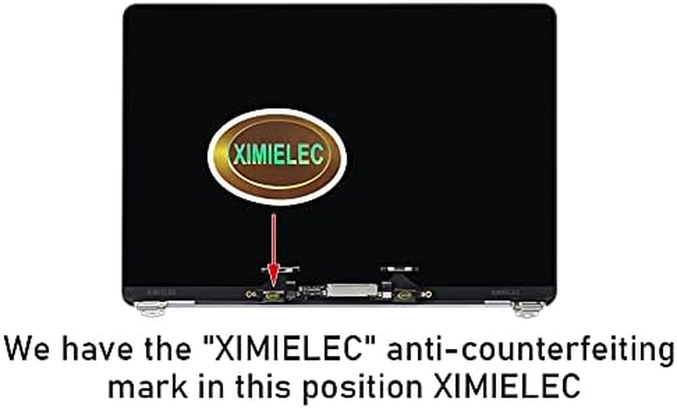 XIMIELEC Screen Replacement for Macbook Pro 13.3" A1706 A1708 Late 2016 Mid 2017 Retina LCD Display Assembly Kit EMC 3071 EMC 3163 EMC 2978 EMC 3164 (Space Gray) - 15-Ee image number 7
