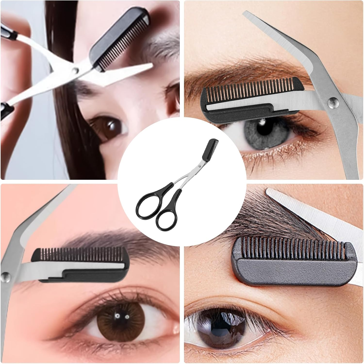 Eyebrow Scissors with Comb, Eyebrow Scissors for Women, Eyebrow Trimmer, Eyebrow Razor Scissor, Eyebrow Trimmer Women'S Black, Eyebrow Scissors Combs, Eyebrow Professional Beauty Precision image number 6
