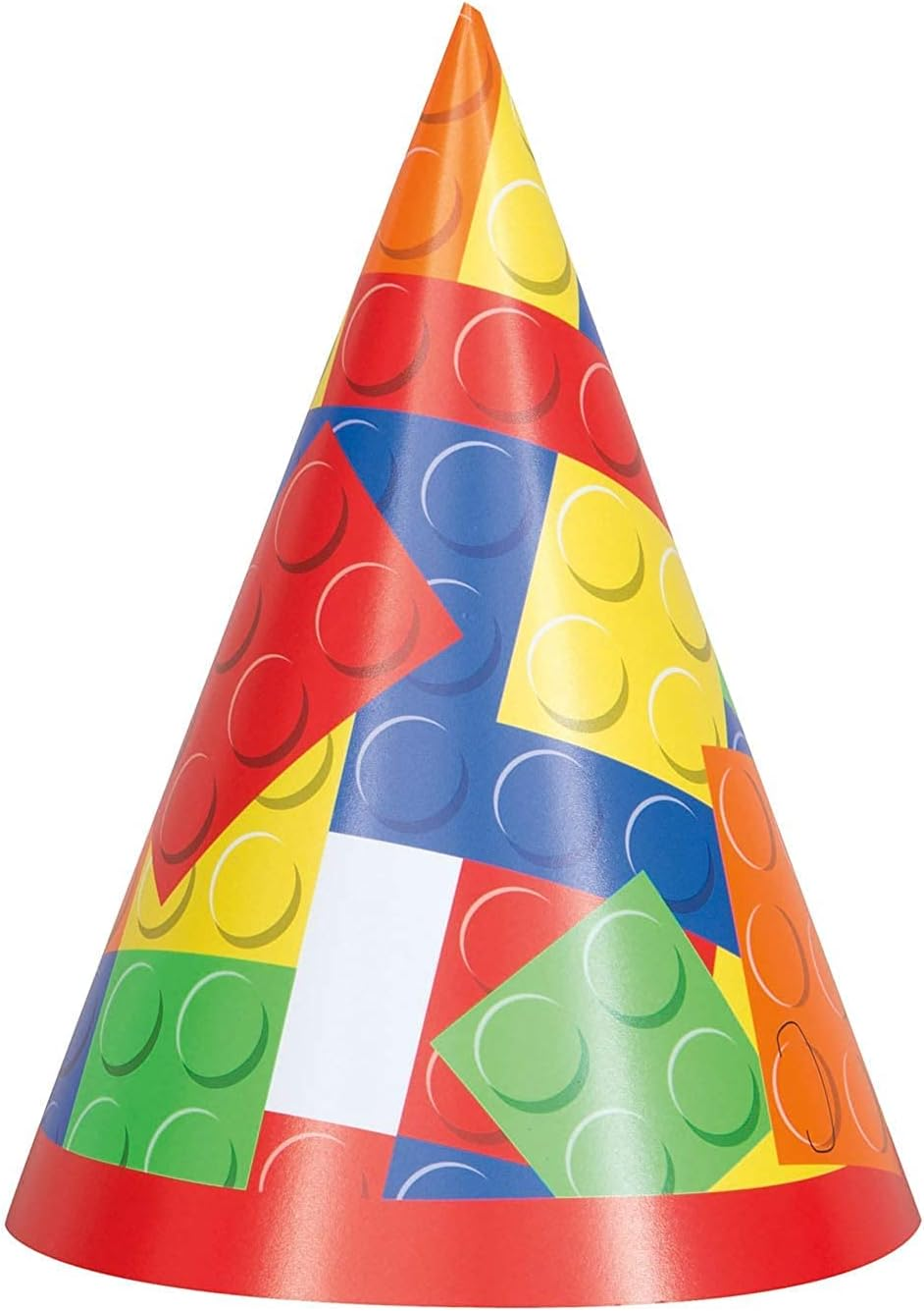 (Party Hats) - Building Blocks Party Hats, 8Ct image number 2