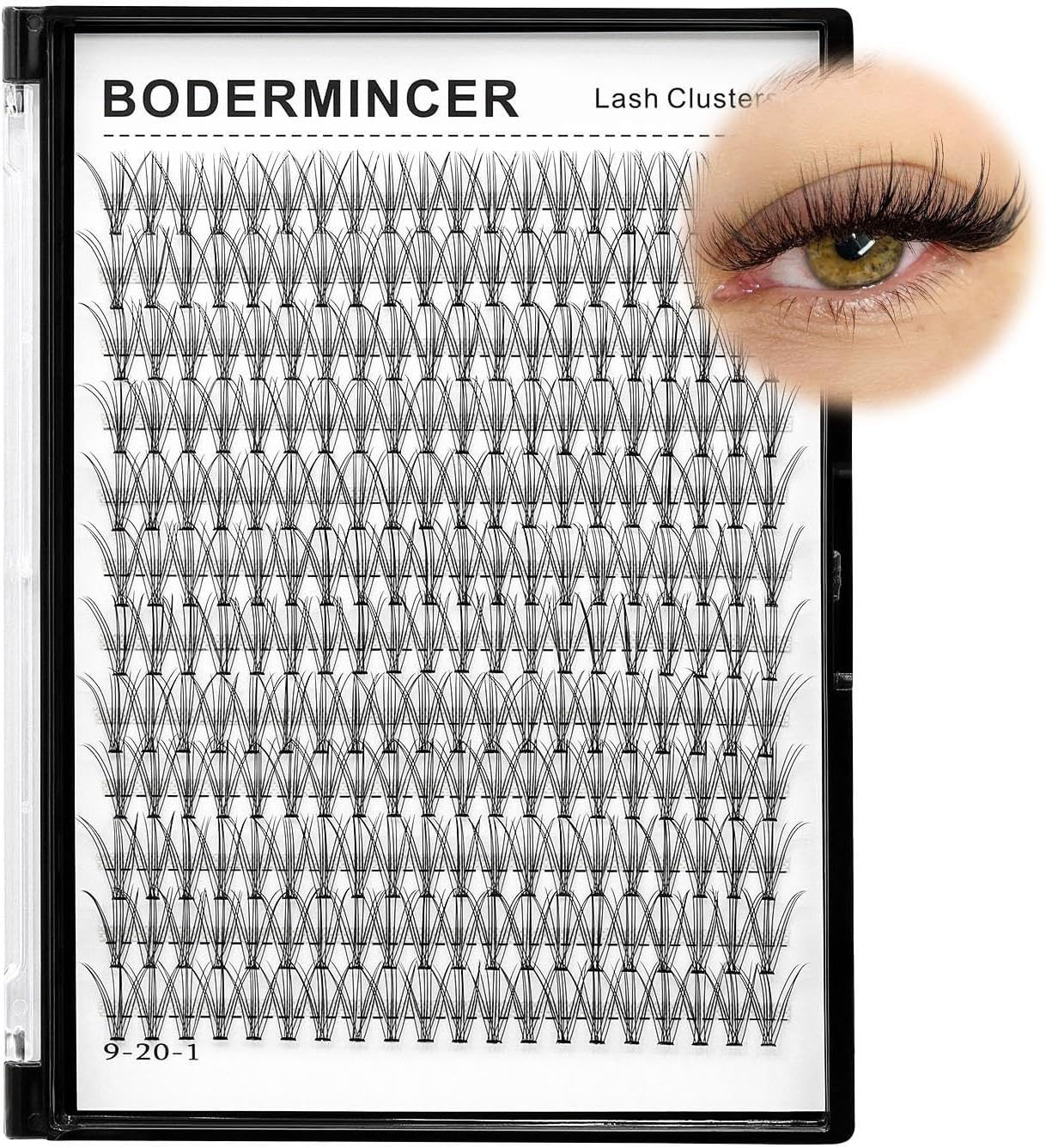 Bodermincer 10D Lash Clusters Wispy Eyelash Clusters 240Pcs D Curl (10D-D Curl-14Mm)