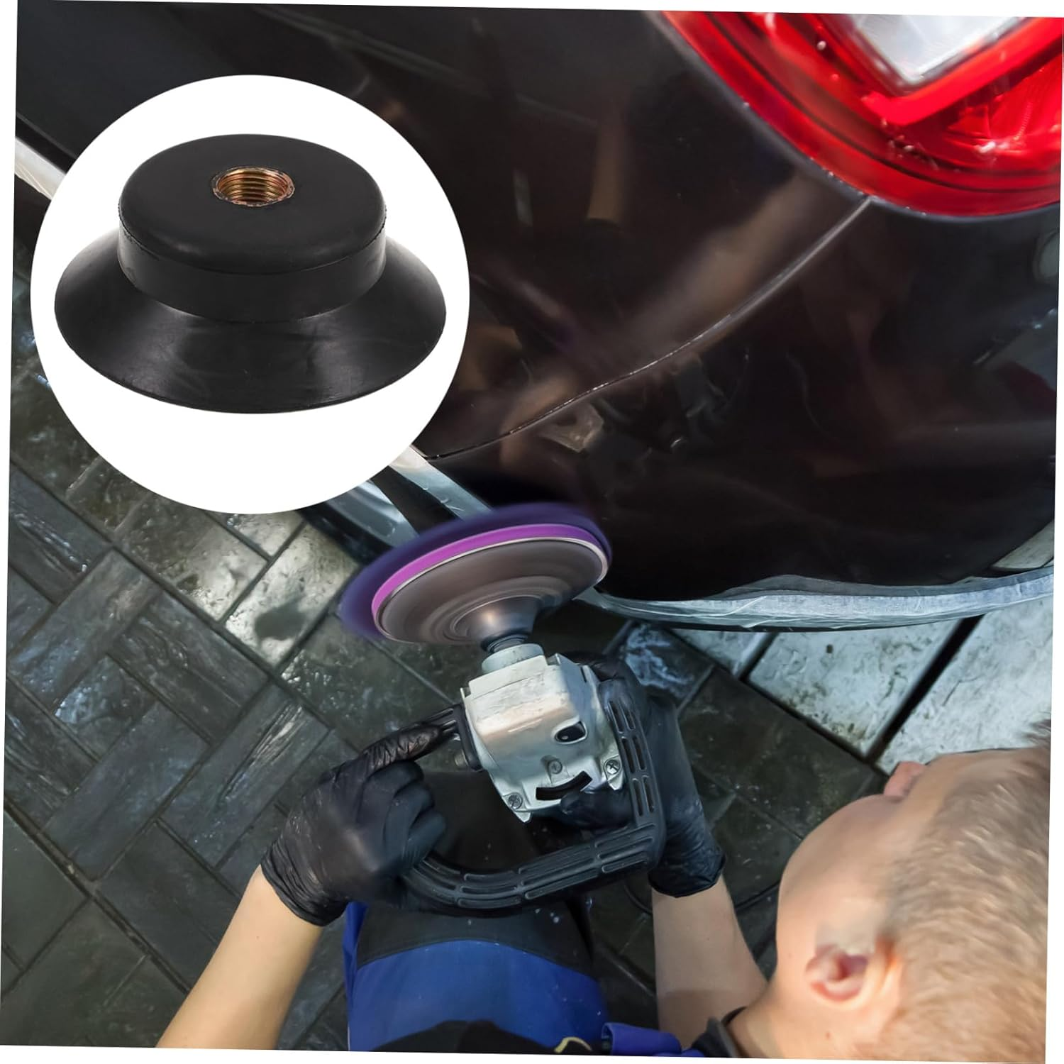 GANAZONO Automotive Dents Removal Tool Pneumatic Suction Cup Kit for Car Body Repair Dents Suction Cups for Cars image number 3