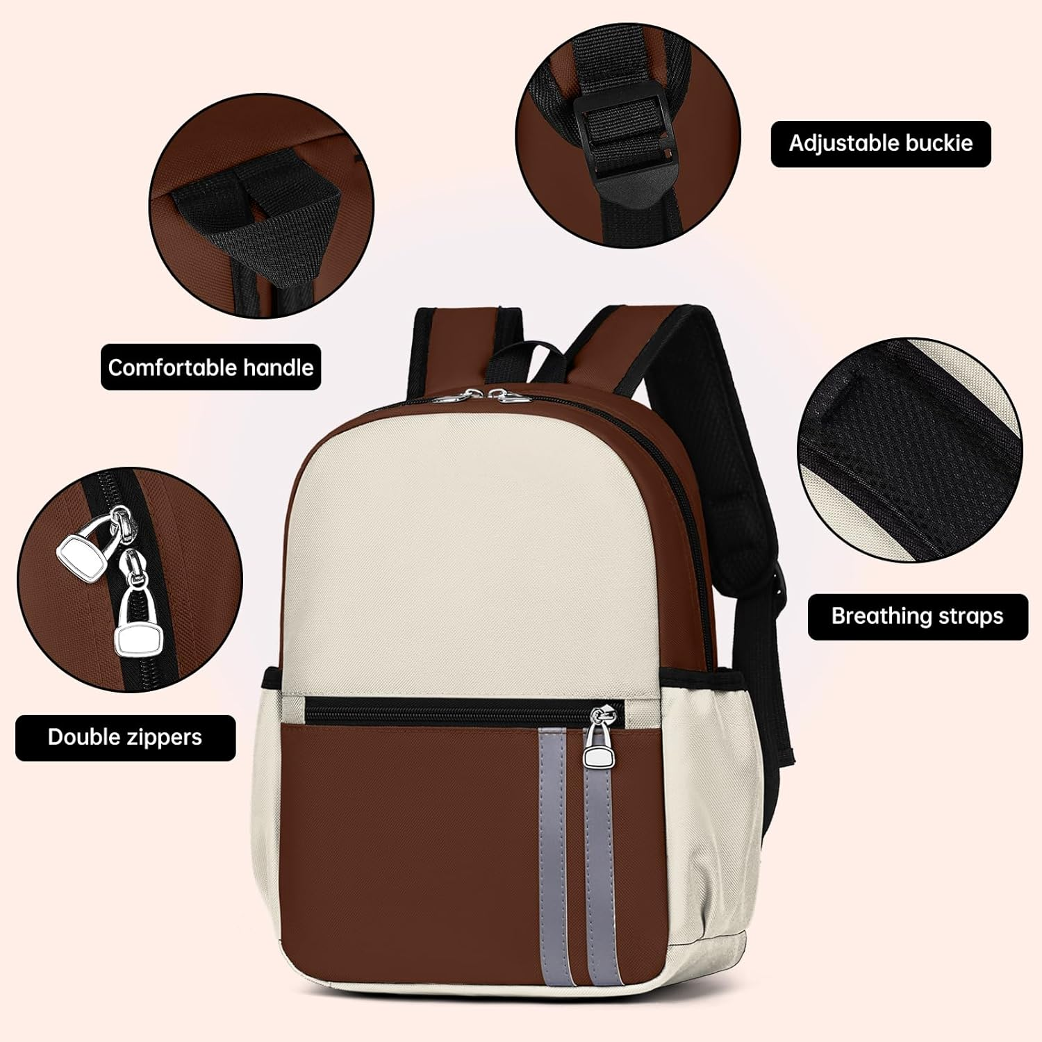 Kids Backpack for Boys Kindergarten School Backpack 14 Inch Bookbag for Boys 4-8 image number 5