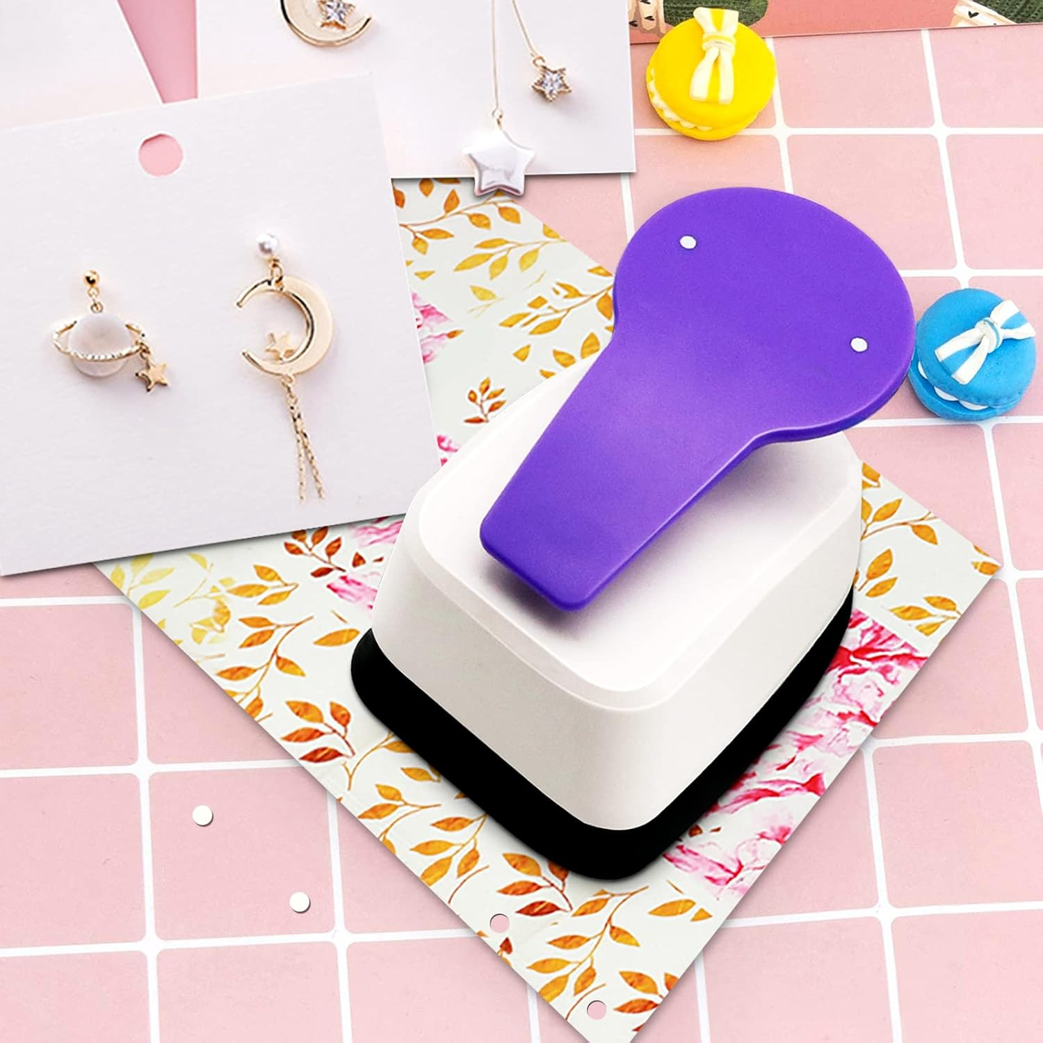 Earring Card Punch Earring Hole Puncher for Cards Earring Punch Leverback Earrings Cards Punches Earringpunch Card Tool image number 2