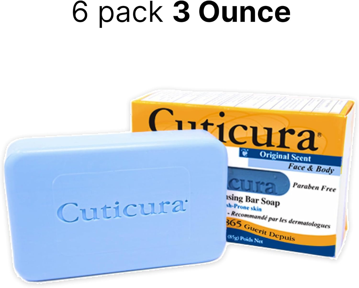 Cuticura Medicated Anti-Bacterial Bar Soap, Original Formula, 90Ml Bar (Pack of 6) image number 4